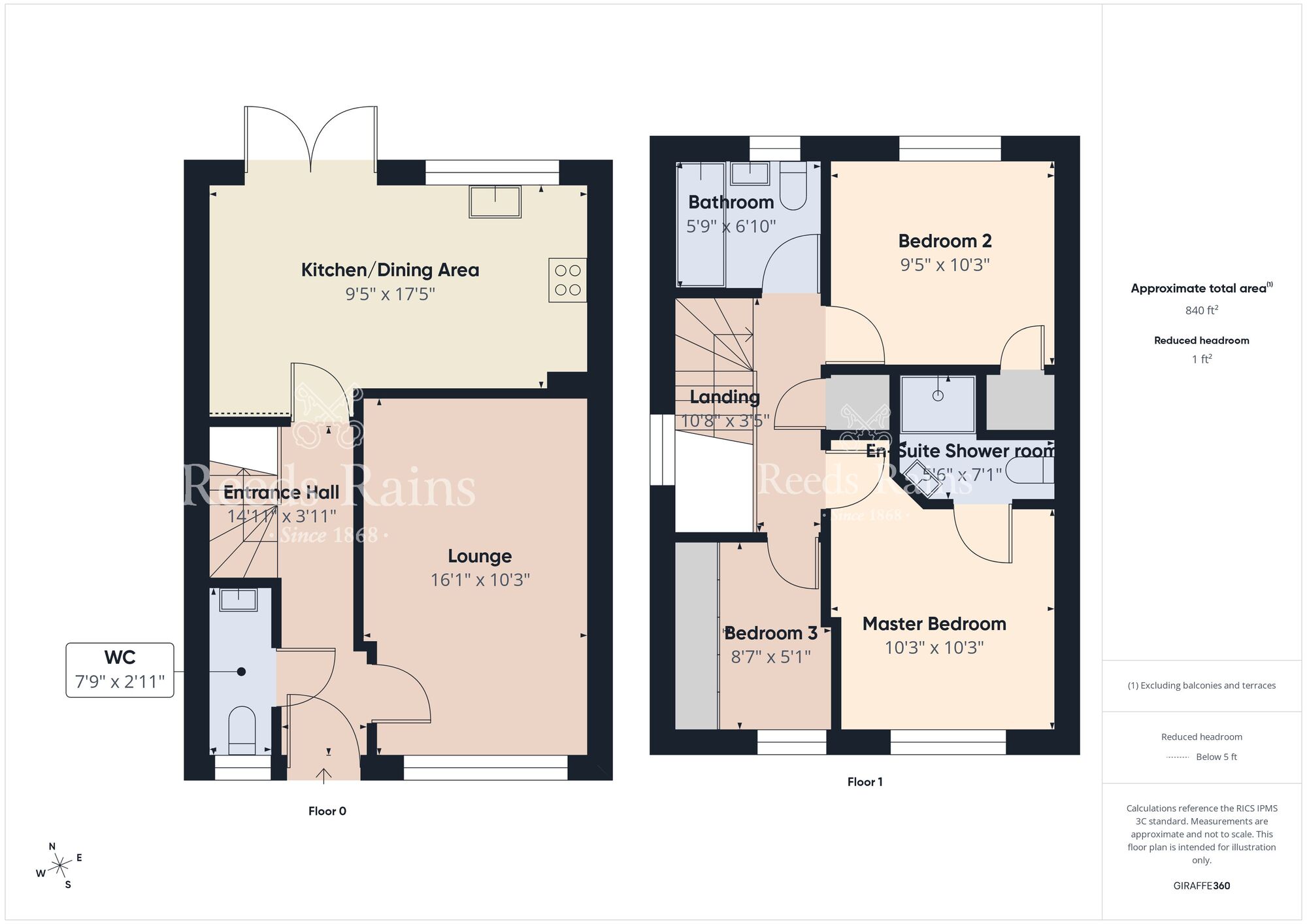 Floorplan of 3 bedroom Semi Detached House for sale, Rose Place, Reids Road, Larne, BT40