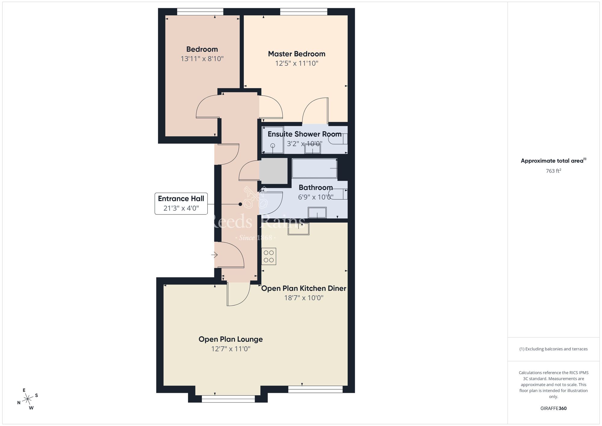 Floorplan of 2 bedroom Flat for sale, Killaloe, Woodburn Road, County Antrim, BT38