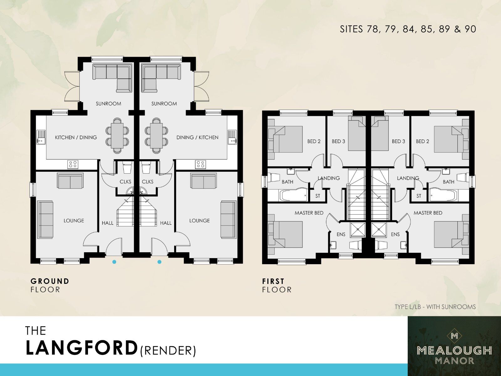 Floorplan of 3 bedroom Semi Detached House for sale, Mealough Manor, Carryduff, County Down, BT8