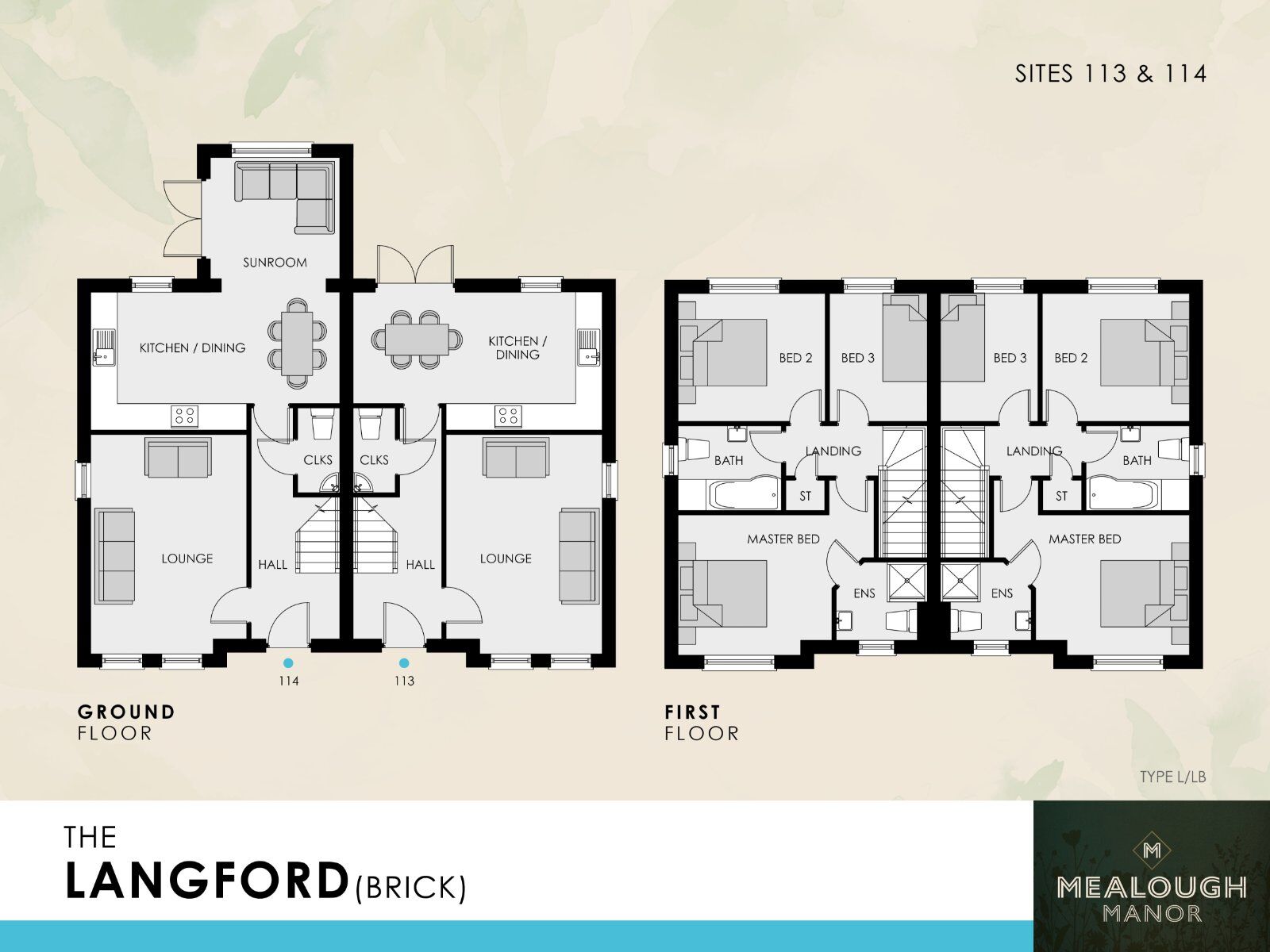 Floorplan of 3 bedroom Semi Detached House for sale, Mealough Manor, Carryduff, County Down, BT8