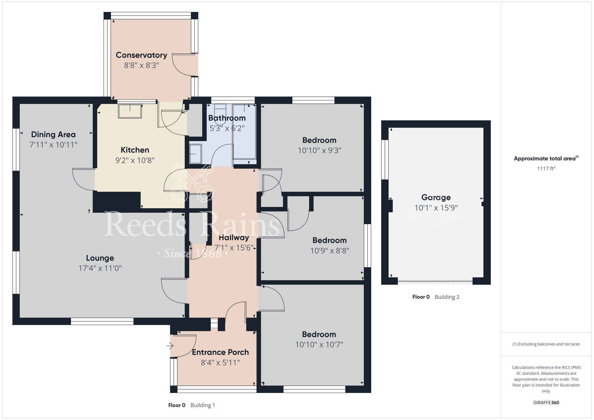 Floorplan of 3 bedroom Detached Bungalow for sale, Raw Brae Road, Whitehead, County Antrim, BT38