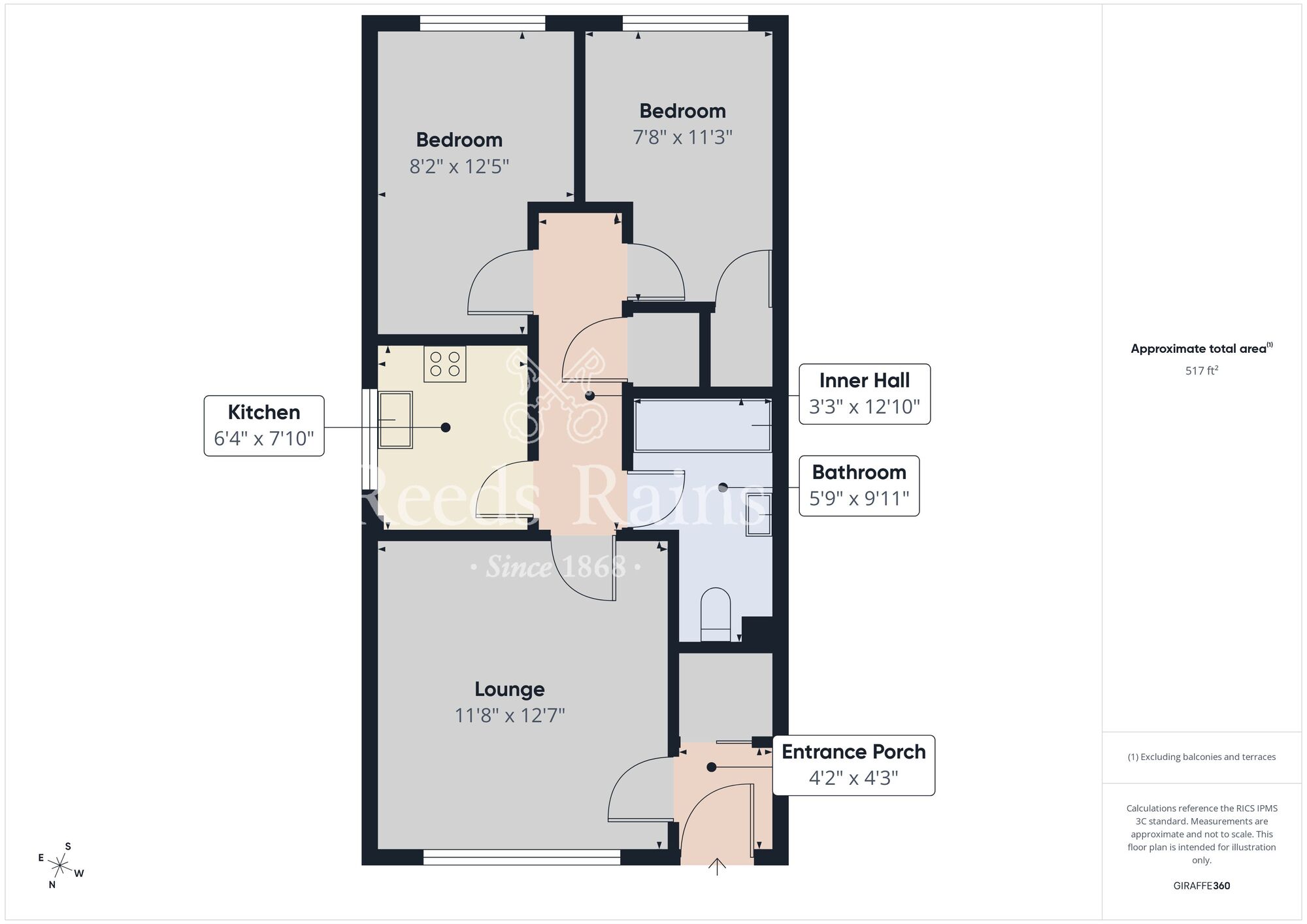 Floorplan of 2 bedroom Flat for sale, The Orchard, Carrickfergus, BT38