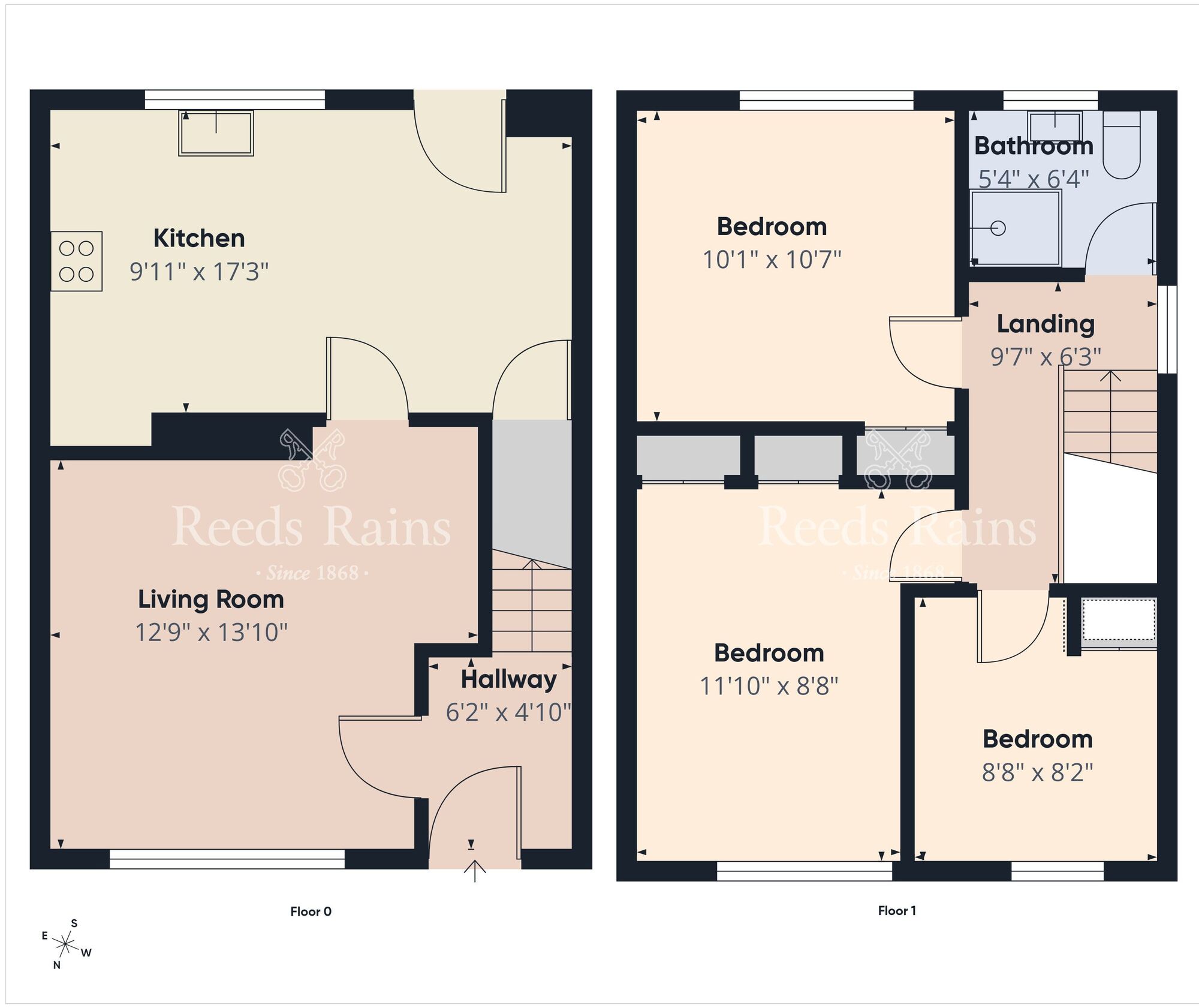 Floorplan of 3 bedroom End Terrace House for sale, Ballyduff Gardens, Newtownabbey, County Antrim, BT36