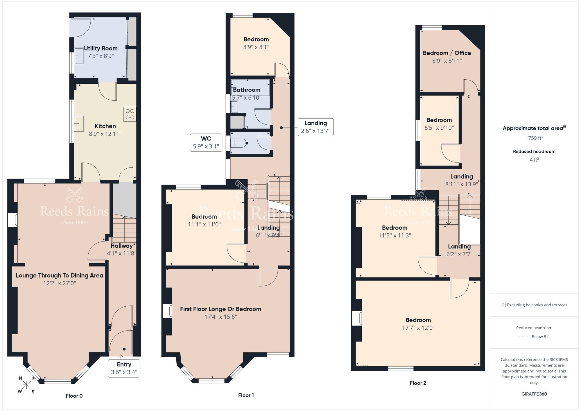 Floorplan of 5 bedroom Mid Terrace House for sale, Cable Road, Whitehead, County Antrim, BT38