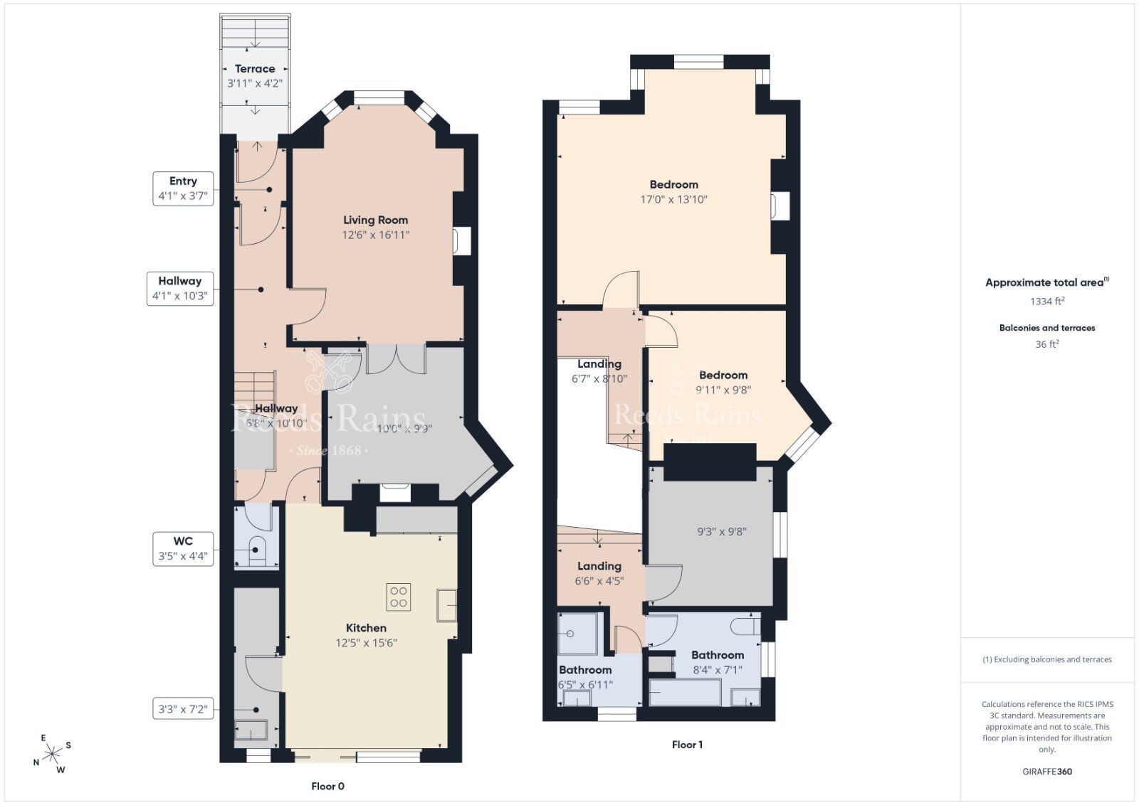 Floorplan of 3 bedroom Mid Terrace House for sale, Marine Parade, Whitehead, County Antrim, BT38