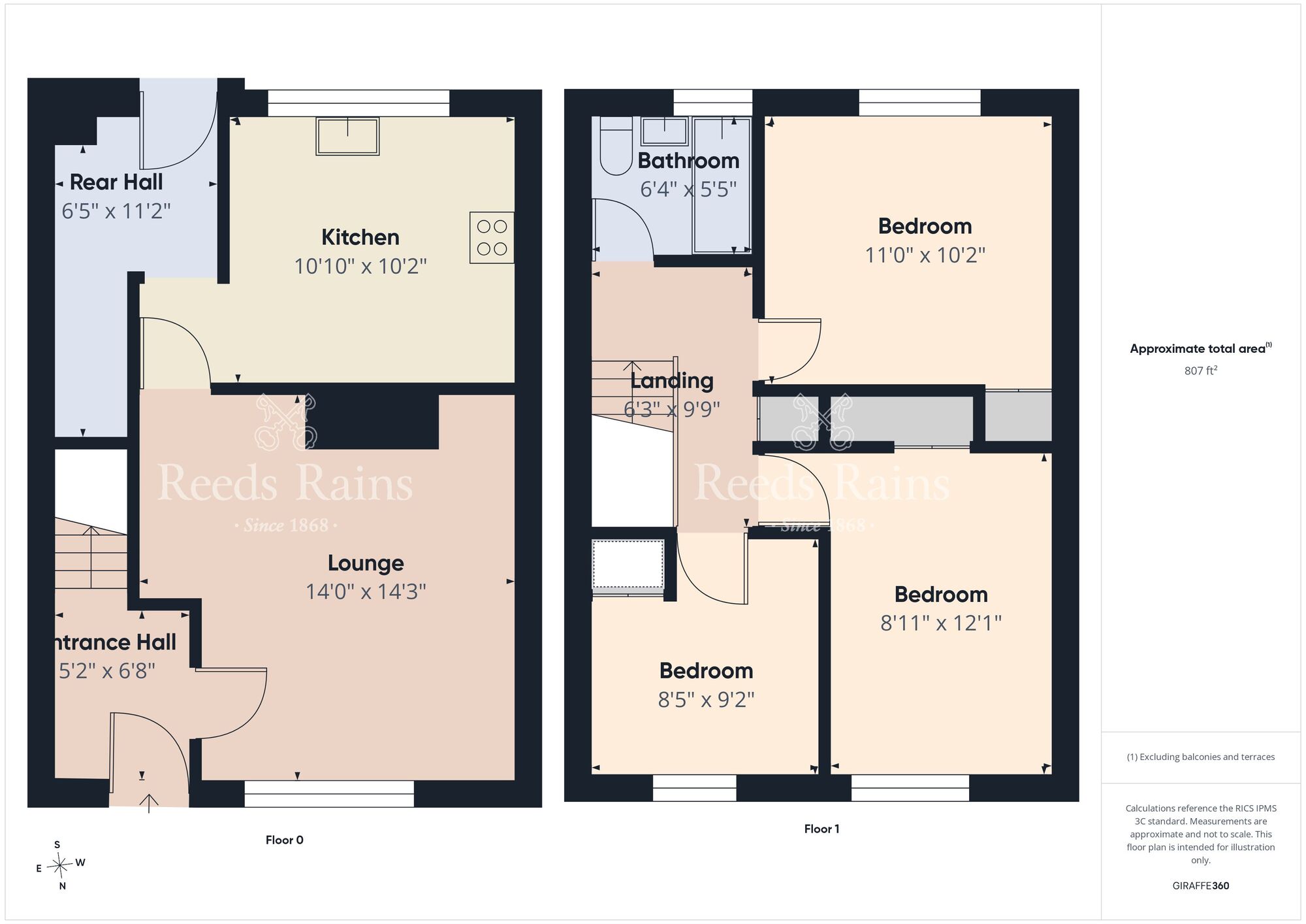 Floorplan of 3 bedroom Mid Terrace House for sale, Northland, Carrickfergus, County Antrim, BT38