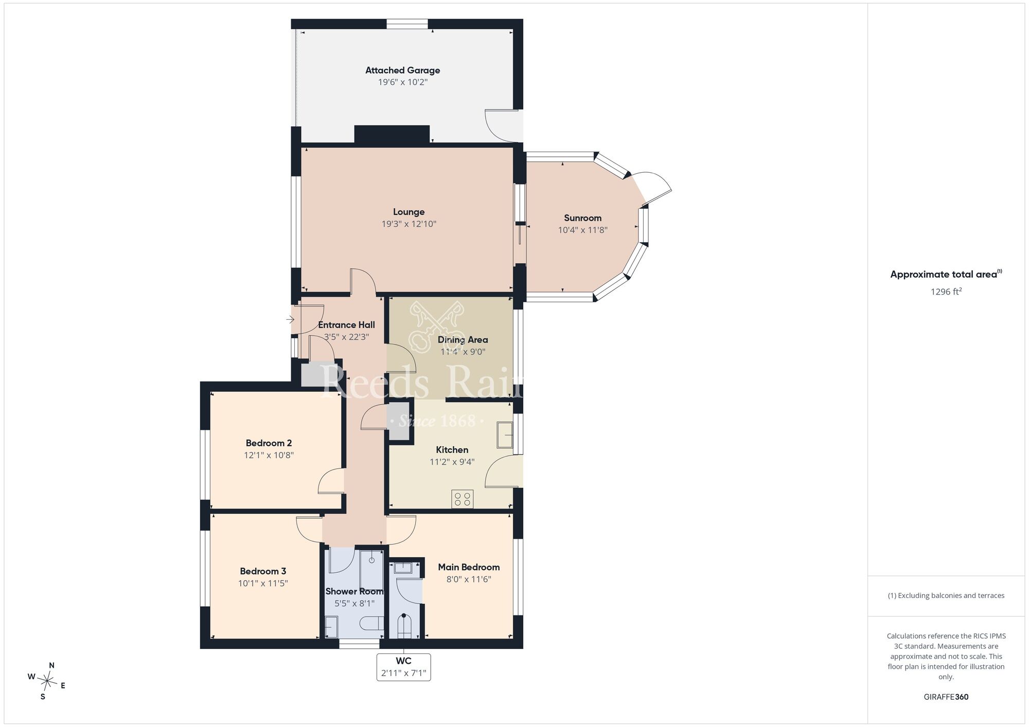 Floorplan of 3 bedroom Detached Bungalow for sale, Fairview Park, Carrickfergus, County Antrim, BT38