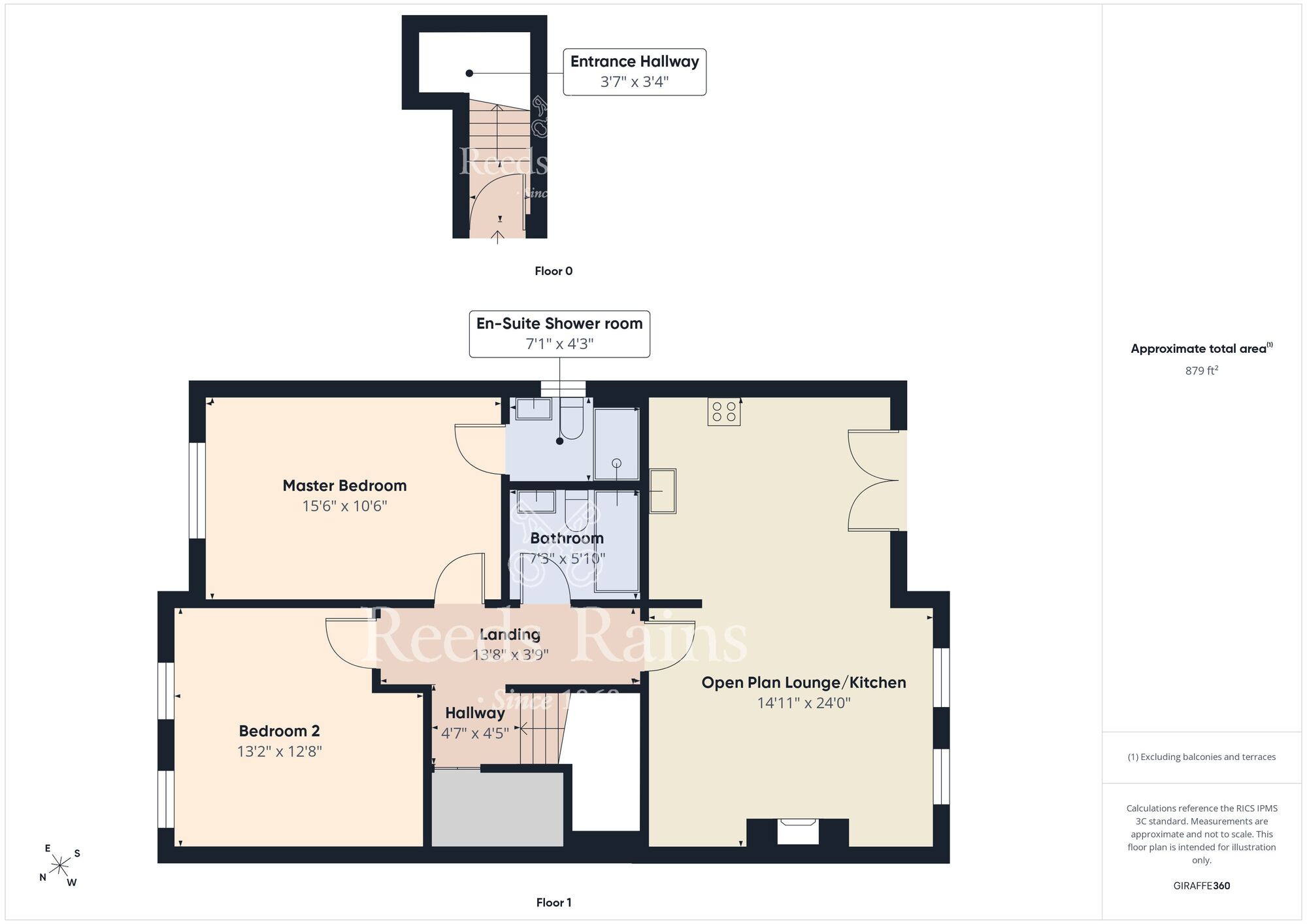 Floorplan of 2 bedroom Flat for sale, Old Shore Court, Carrickfergus, County Antrim, BT38