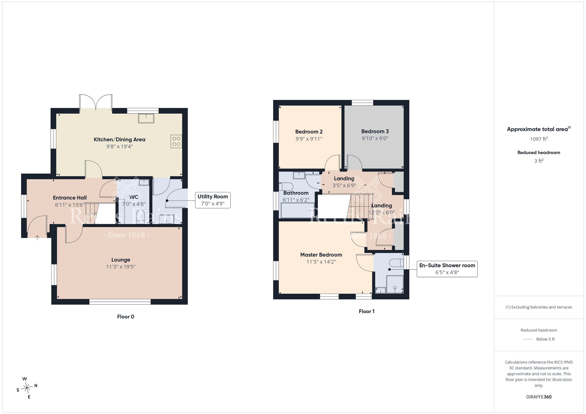 Floorplan of 3 bedroom Detached House for sale, Ashbourne Manor, Carrickfergus, County Antrim, BT38