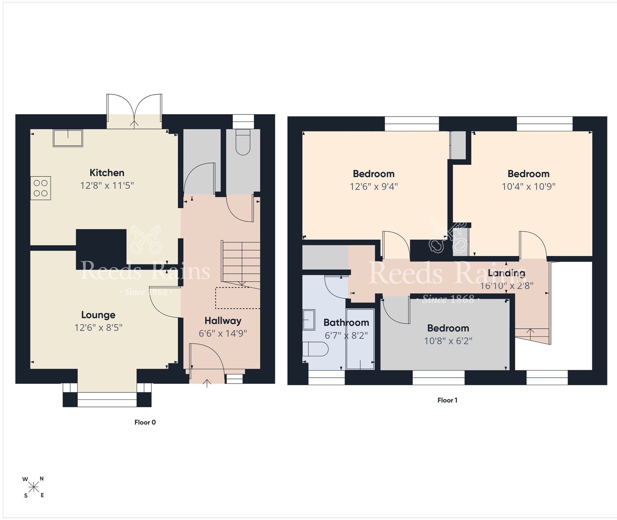 Floorplan of 3 bedroom Mid Terrace House for sale, Ardgart Place, Newtownabbey, County Antrim, BT37