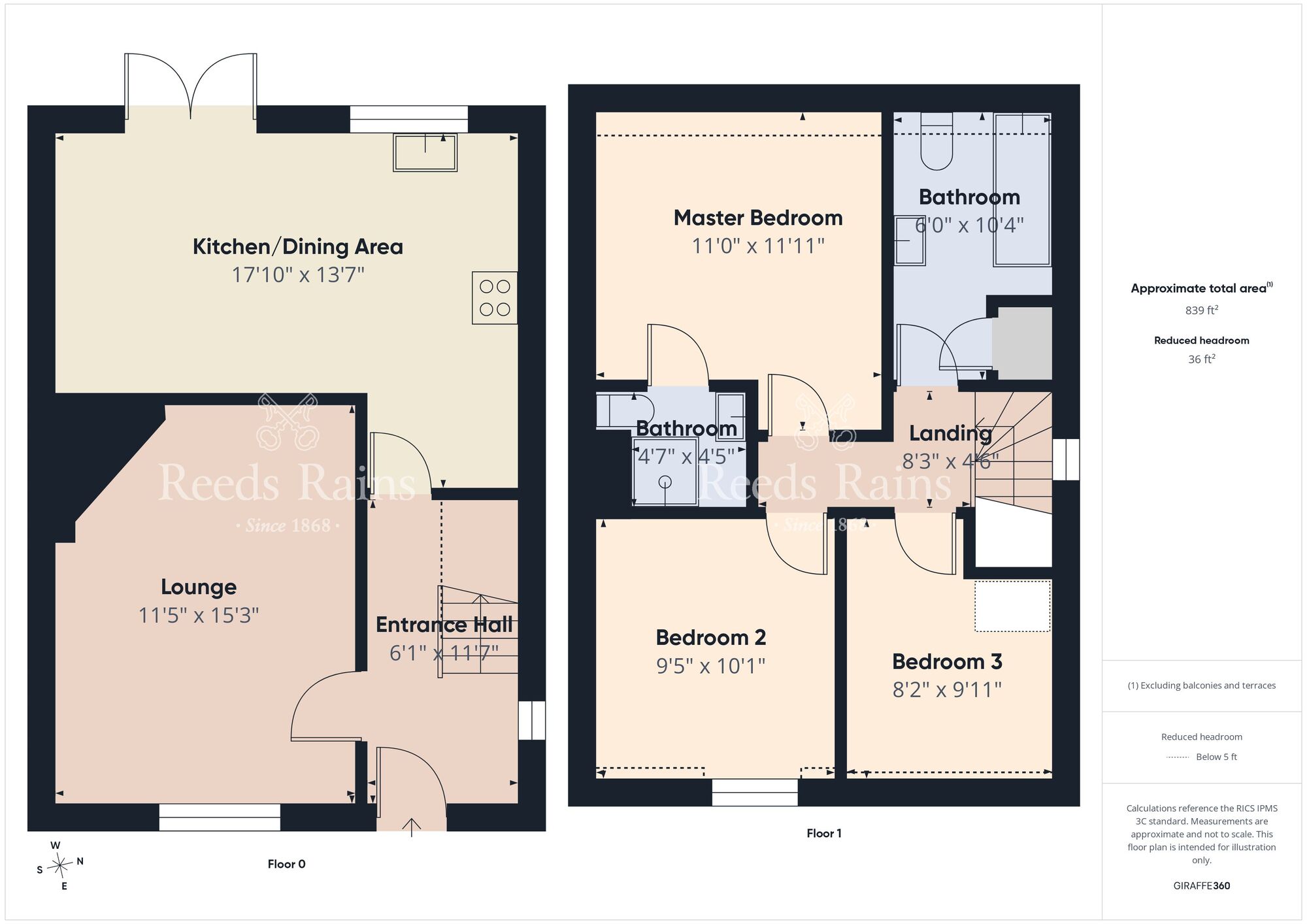 Floorplan of 3 bedroom End Terrace House for sale, Loughview Village, Carrickfergus, County Antrim, BT38