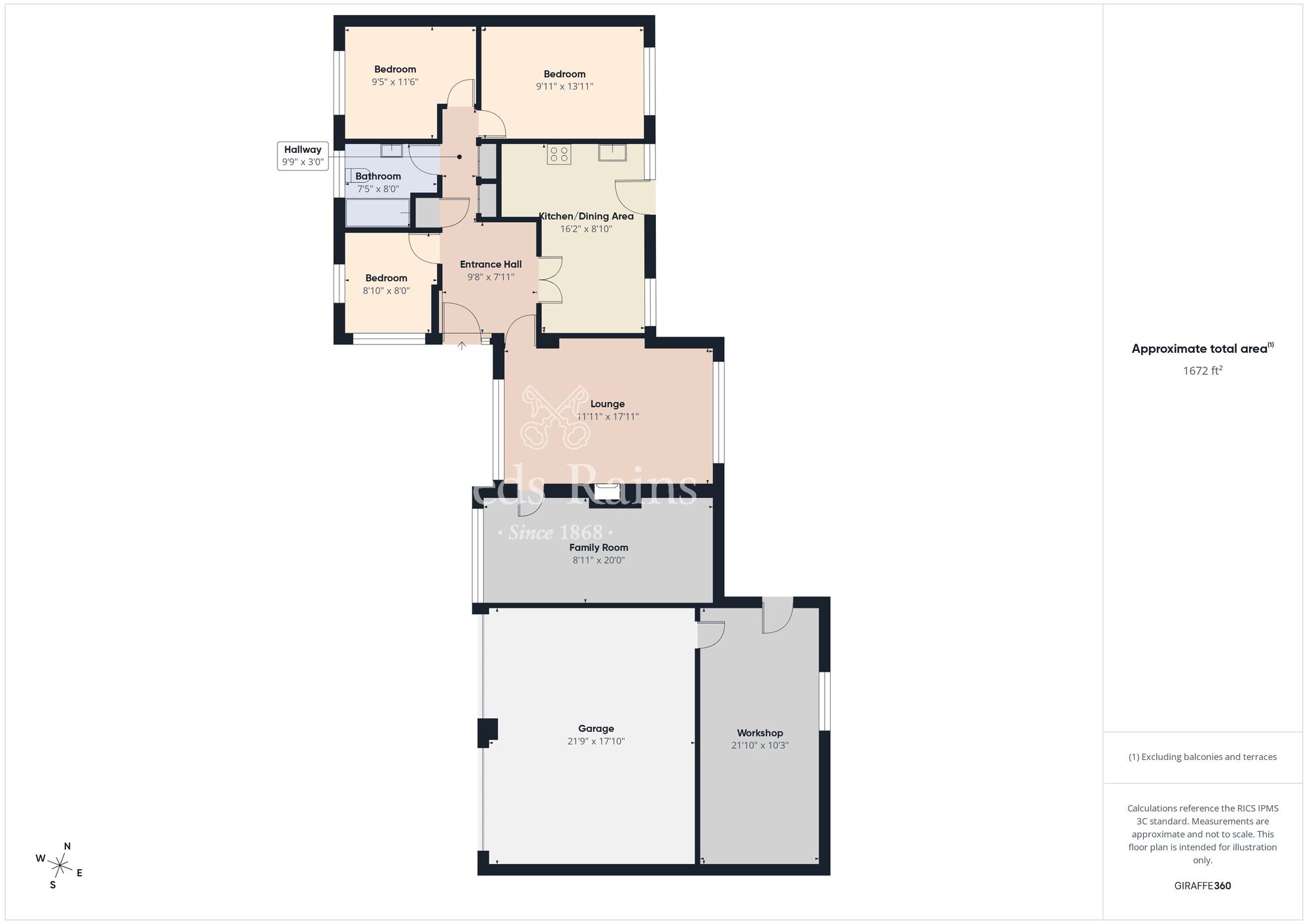 Floorplan of 3 bedroom Detached Bungalow for sale, Craigowen Road, Carrickfergus, County Antrim, BT38