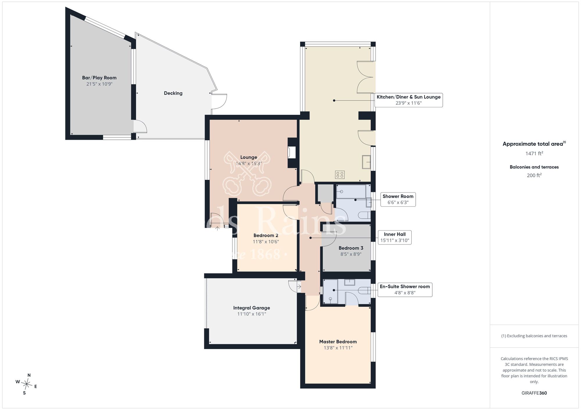 Floorplan of 3 bedroom Detached Bungalow for sale, Marlborough Park, Carrickfergus, County Antrim, BT38