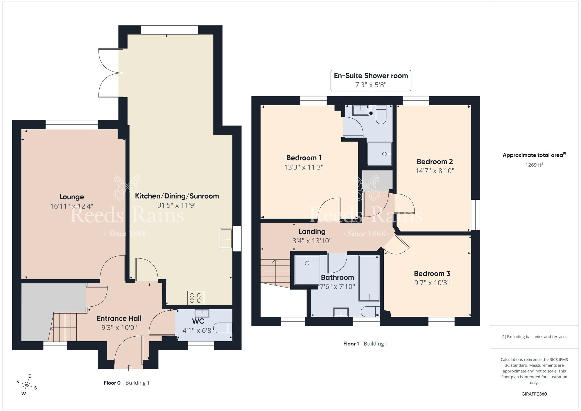 Floorplan of 3 bedroom Detached House for sale, Bashford Park Close, Carrickfergus, County Antrim, BT38