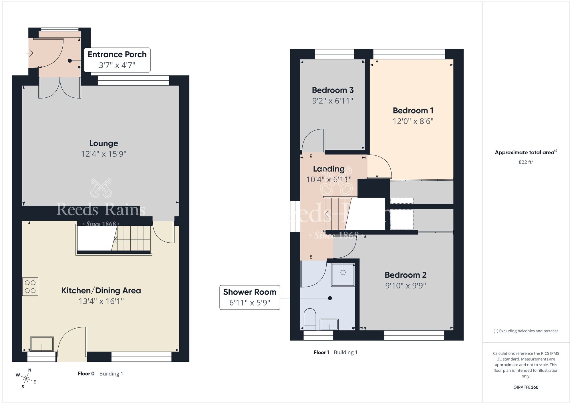 Floorplan of 3 bedroom Semi Detached House for sale, Castleburn Drive, Carrickfergus, County Antrim, BT38