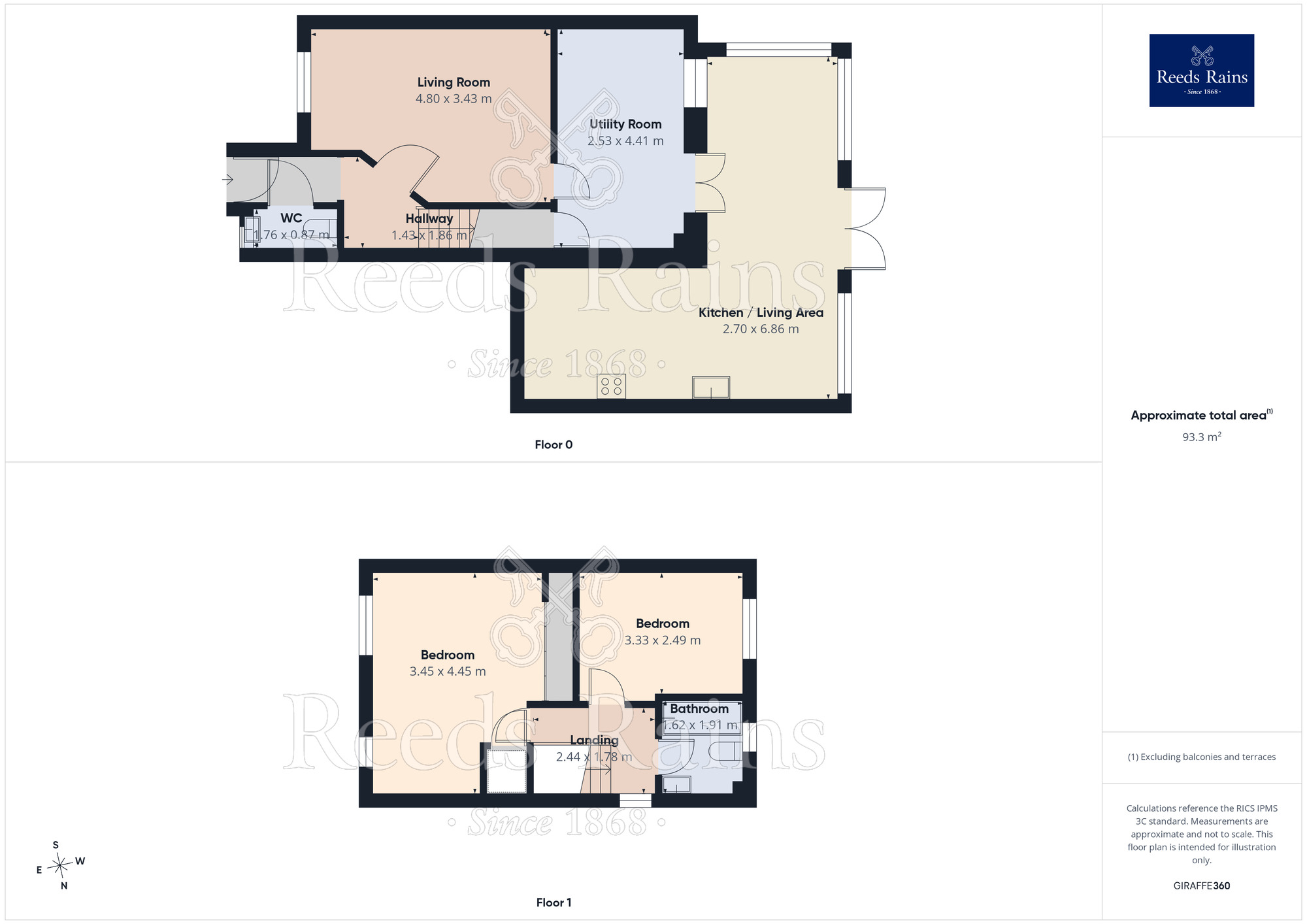 Floorplan of 2 bedroom End Terrace House for sale, Lee Way, Castleford, West Yorkshire, WF10