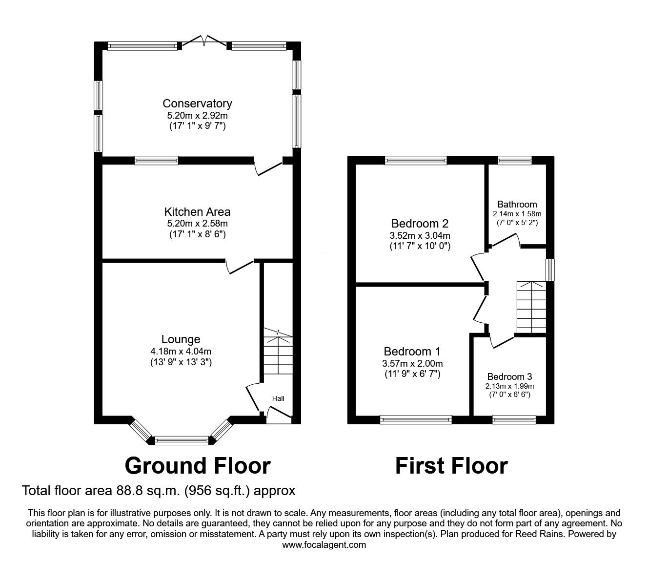 Floorplan of 3 bedroom Semi Detached House for sale, College Road, Castleford, West Yorkshire, WF10