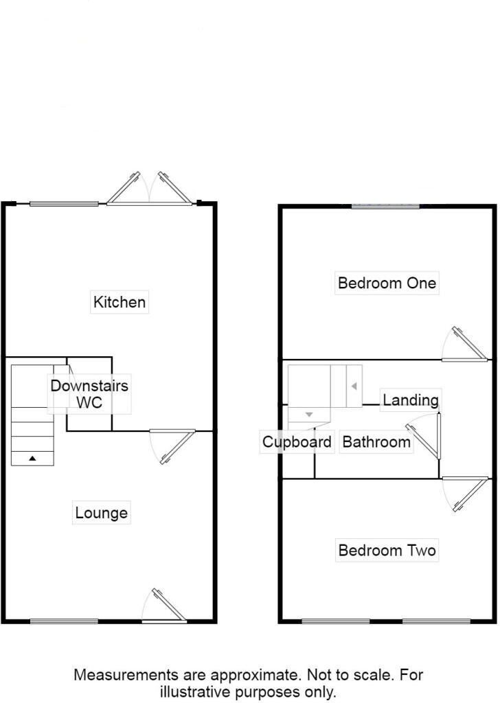 Floorplan of 2 bedroom Semi Detached House for sale, Holywell Avenue, Castleford, West Yorkshire, WF10