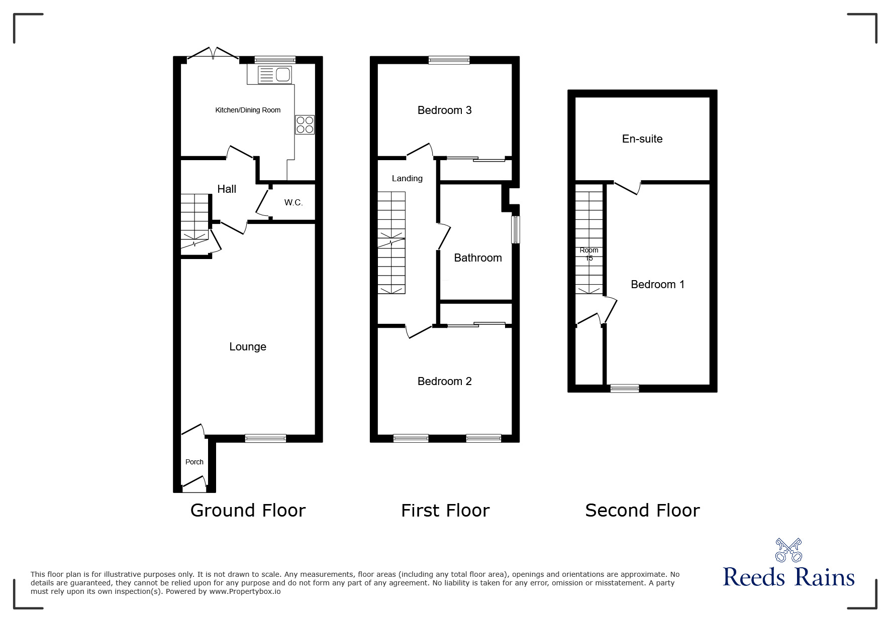 Floorplan of 3 bedroom Semi Detached House for sale, Sycamore Drive, Castleford, West Yorkshire, WF10