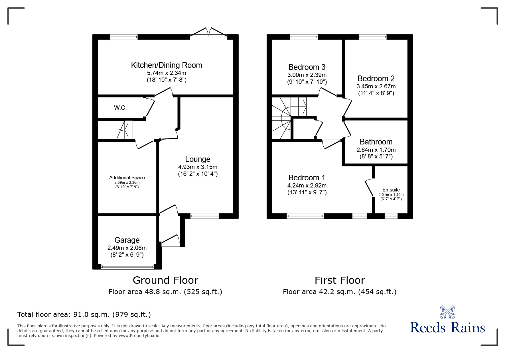 Floorplan of 3 bedroom Detached House for sale, Birch Mews, Castleford, West Yorkshire, WF10