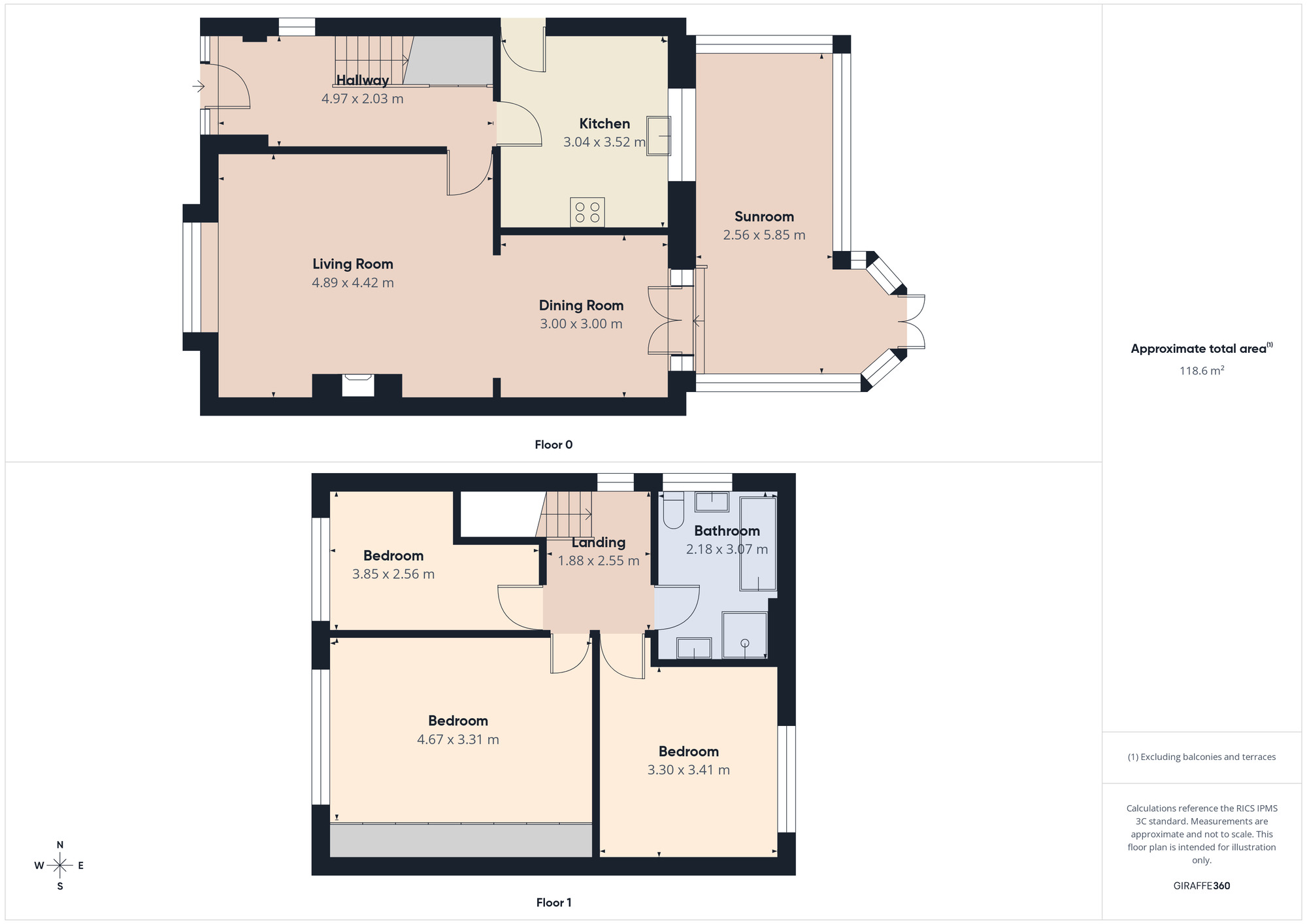 Floorplan of 3 bedroom Detached House for sale, Hemsby Road, Castleford, West Yorkshire, WF10