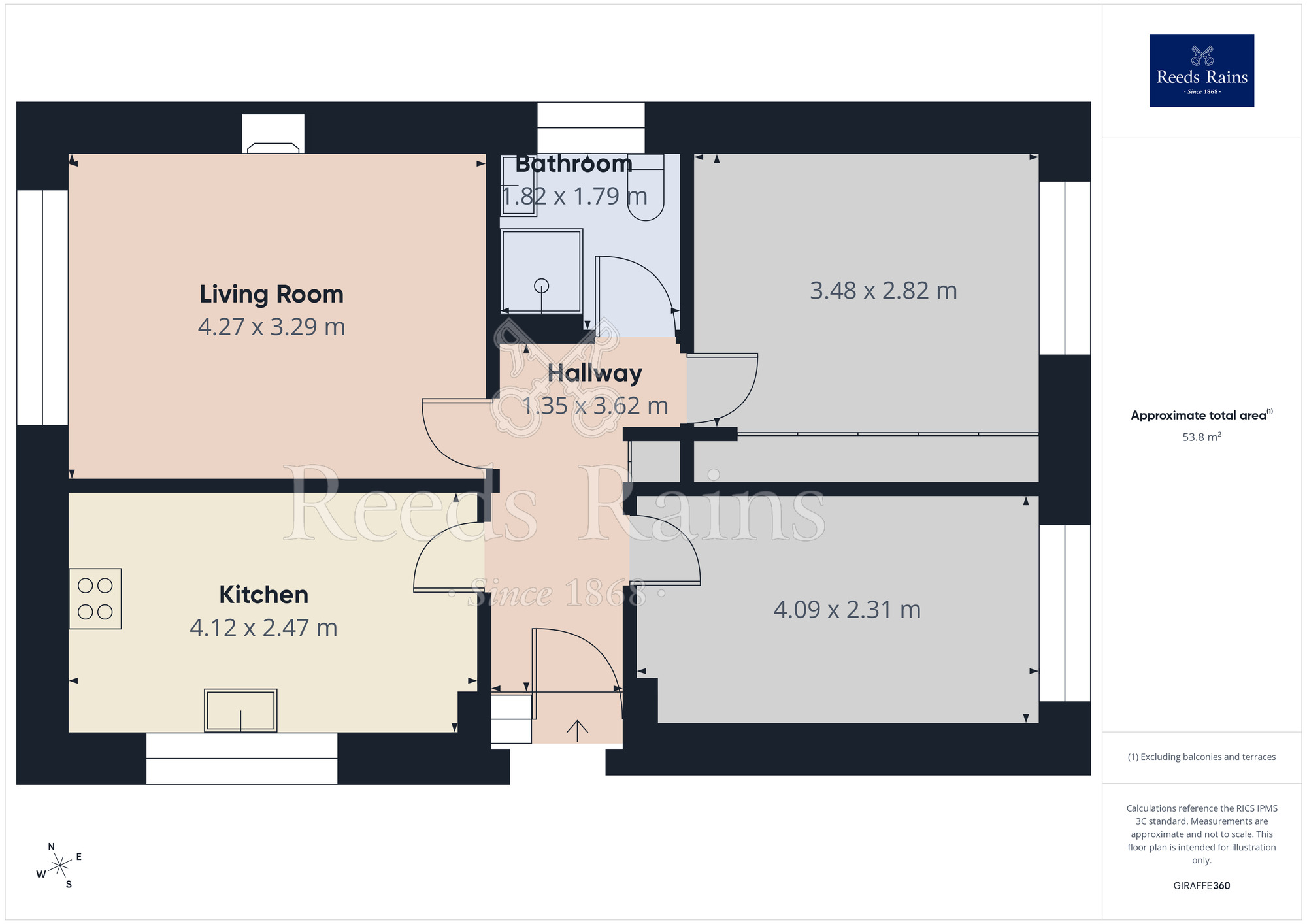 Floorplan of 2 bedroom Detached Bungalow for sale, Rock Hill, Castleford, West Yorkshire, WF10