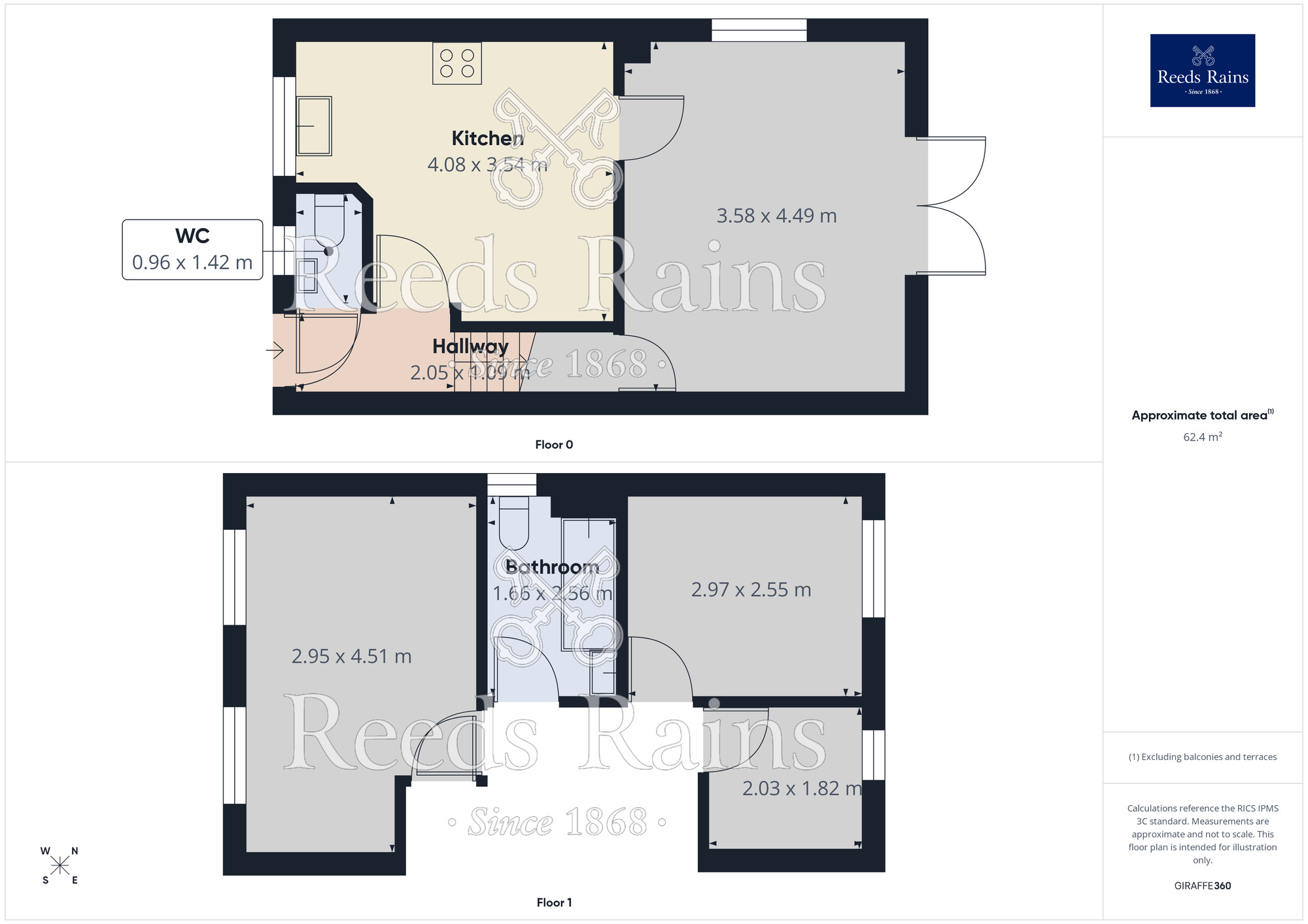 Floorplan of 3 bedroom Semi Detached House to rent, Whistler Drive, Castleford, West Yorkshire, WF10