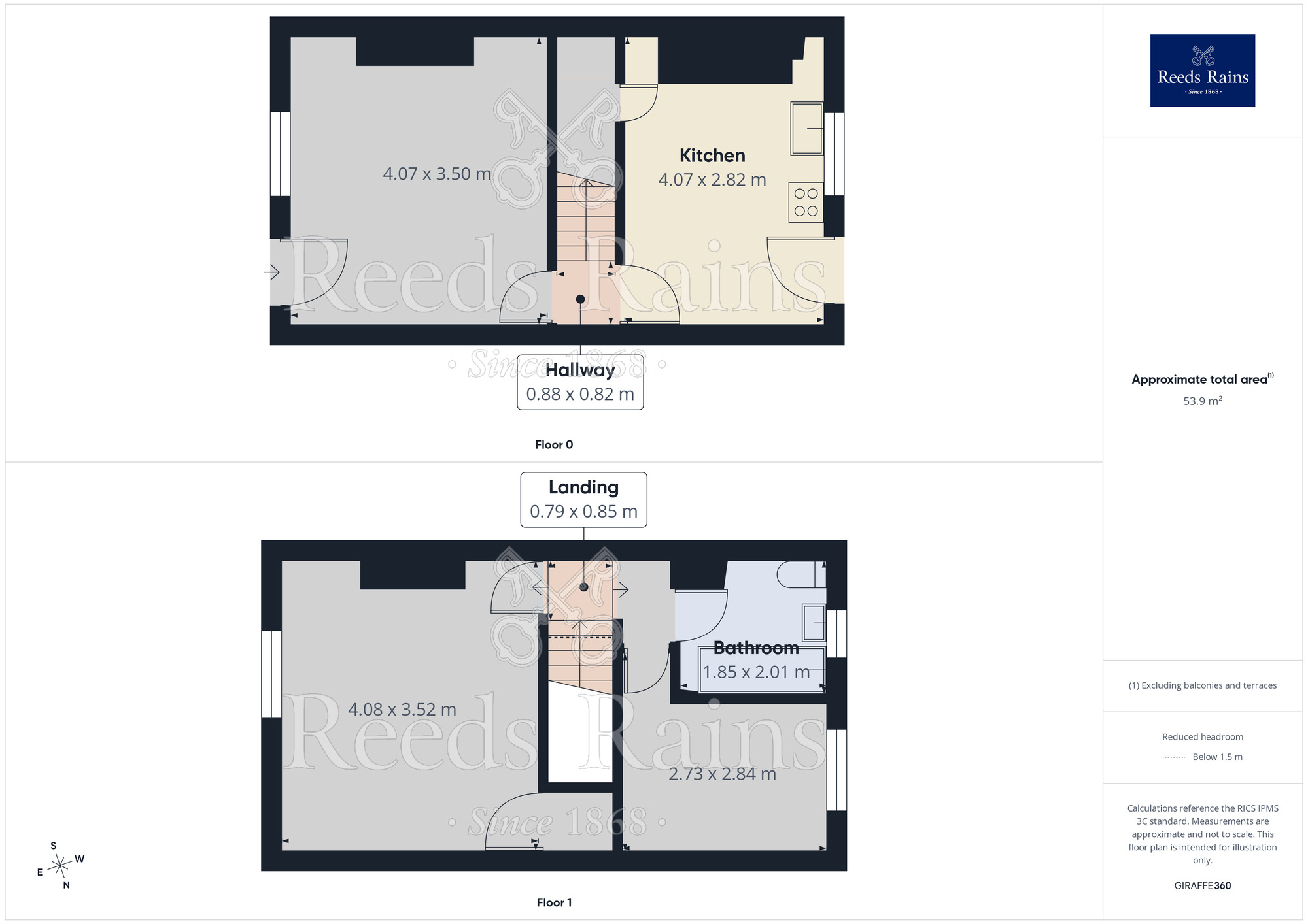 Floorplan of 2 bedroom Mid Terrace House to rent, New Street, Kippax, West Yorkshire, LS25