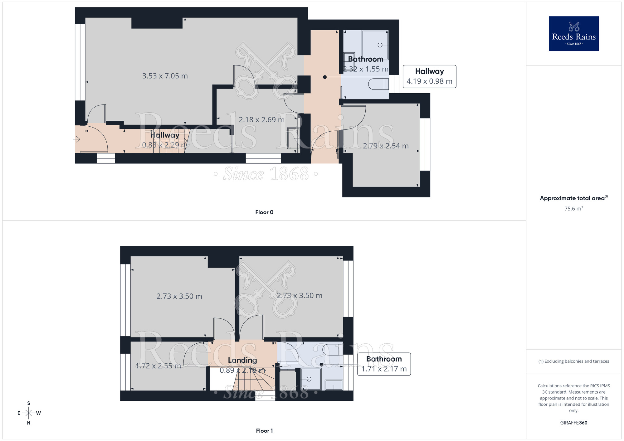 Floorplan of 4 bedroom Semi Detached House for sale, Windermere Road, Castleford, West Yorkshire, WF10