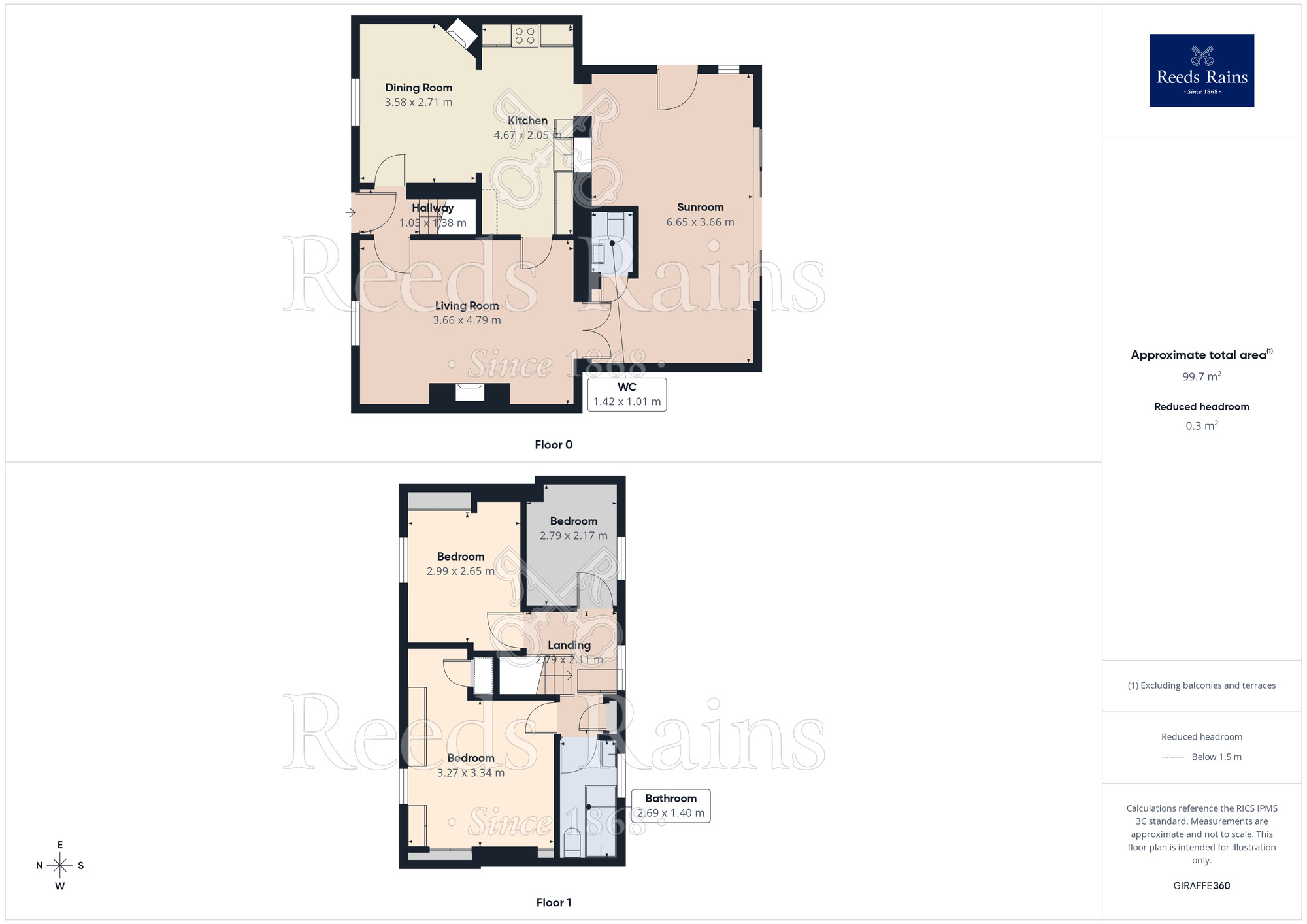 Floorplan of 3 bedroom Semi Detached House for sale, Lumley Street, Castleford, West Yorkshire, WF10