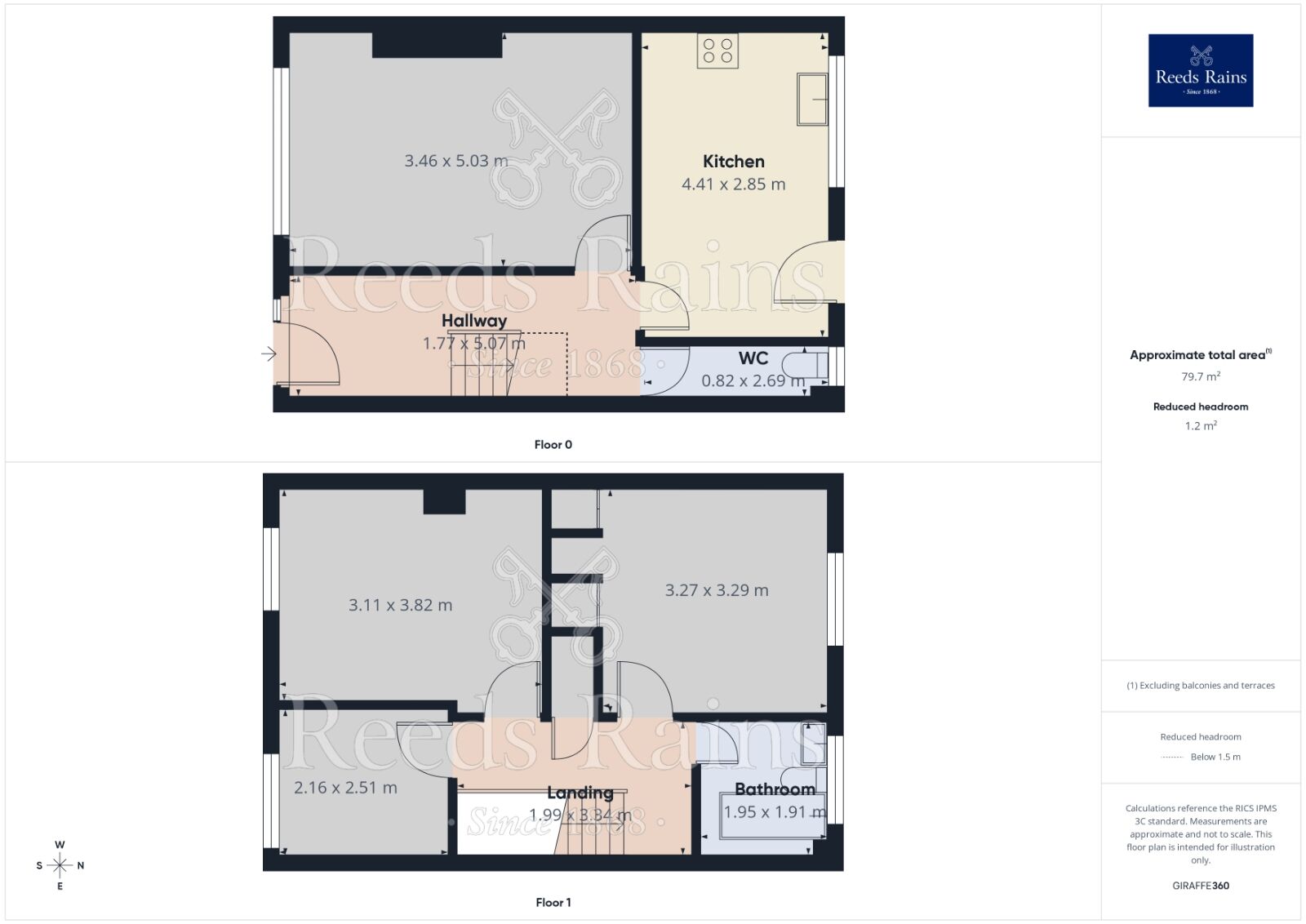 Floorplan of 3 bedroom Mid Terrace House for sale, Main Street, Burton Salmon, North Yorkshire, LS25