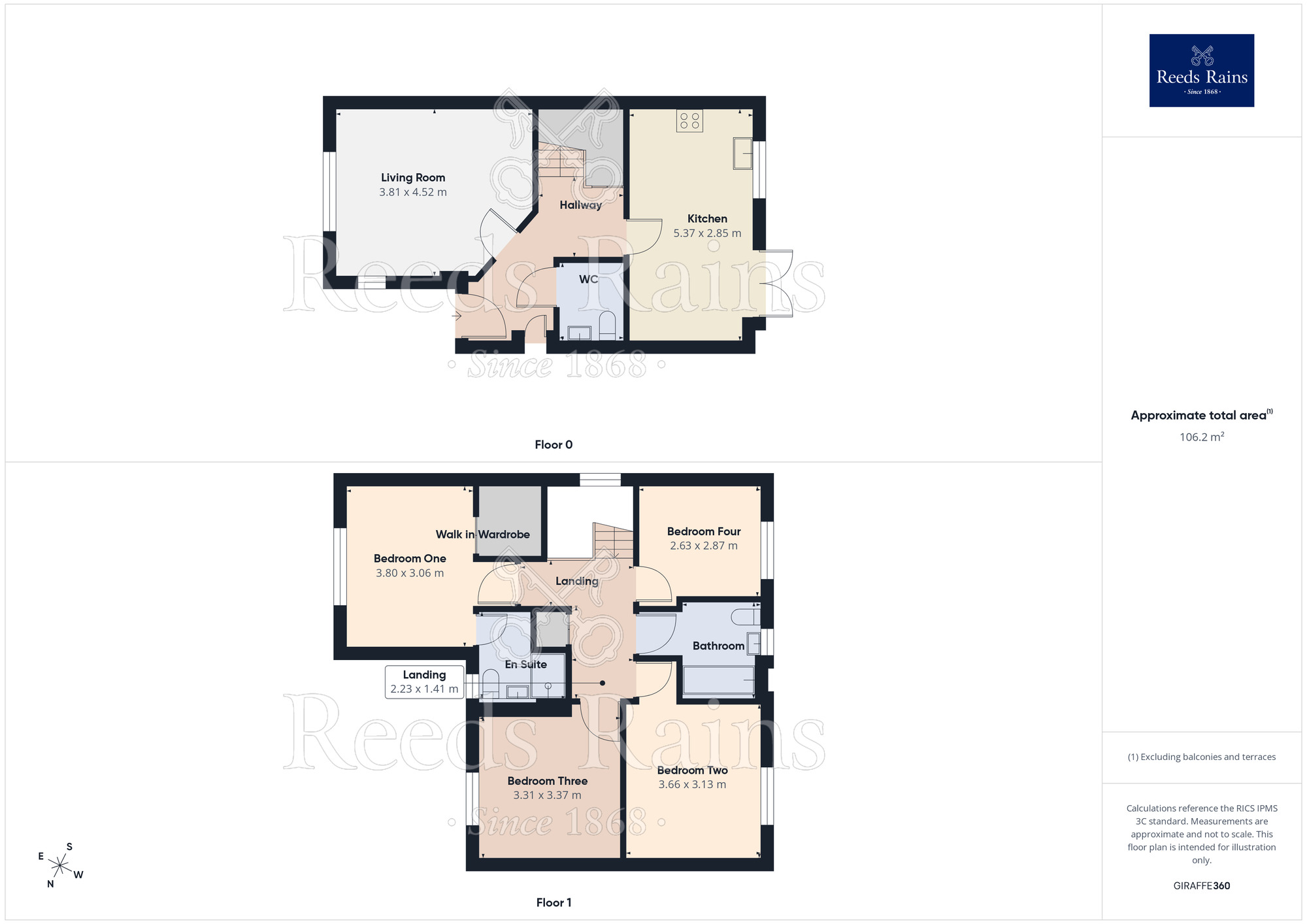 Floorplan of 4 bedroom Detached House to rent, Castle Crescent, Pontefract, West Yorkshire, WF8
