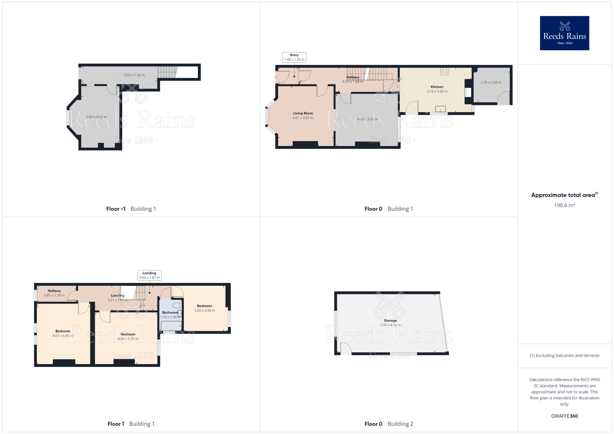Floorplan of 4 bedroom Mid Terrace House for sale, Leake Street, Castleford, West Yorkshire, WF10