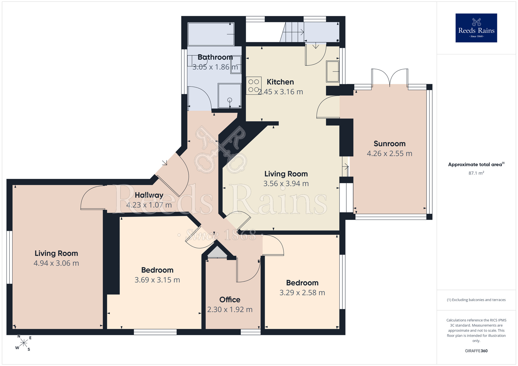 Floorplan of 3 bedroom Detached Bungalow for sale, Holywell Lane, Castleford, West Yorkshire, WF10