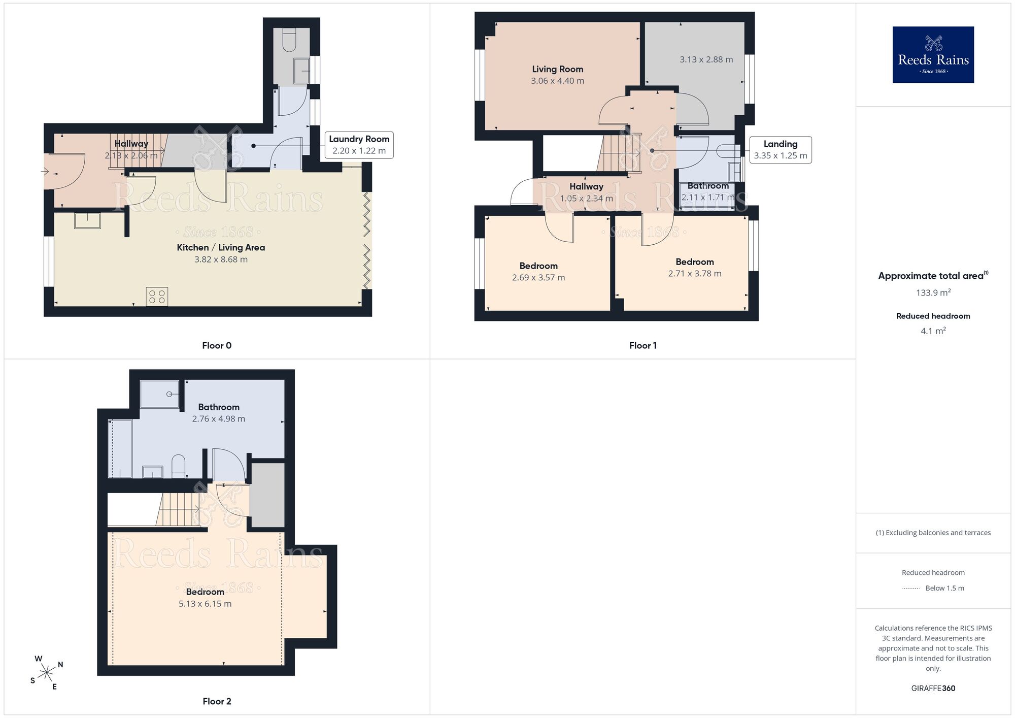 Floorplan of 4 bedroom Detached House to rent, Tulip Close, Castleford, West Yorkshire, WF10