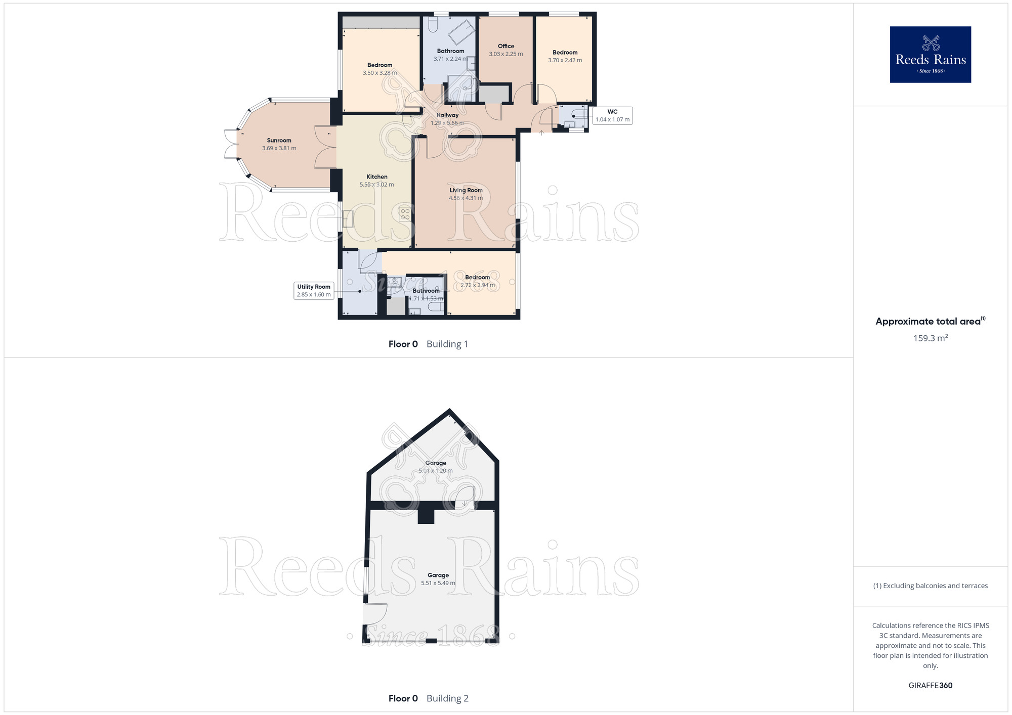 Floorplan of 4 bedroom Detached Bungalow for sale, Aire Valley Mount, Castleford, West Yorkshire, WF10