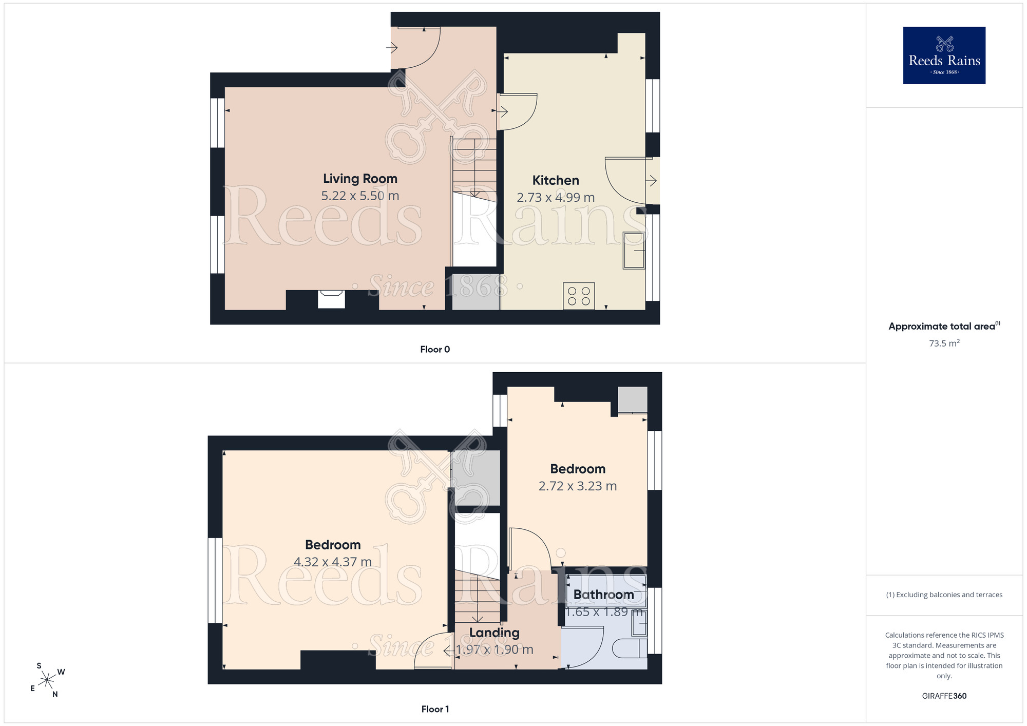Floorplan of 2 bedroom End Terrace House for sale, Rock Hill, Castleford, West Yorkshire, WF10