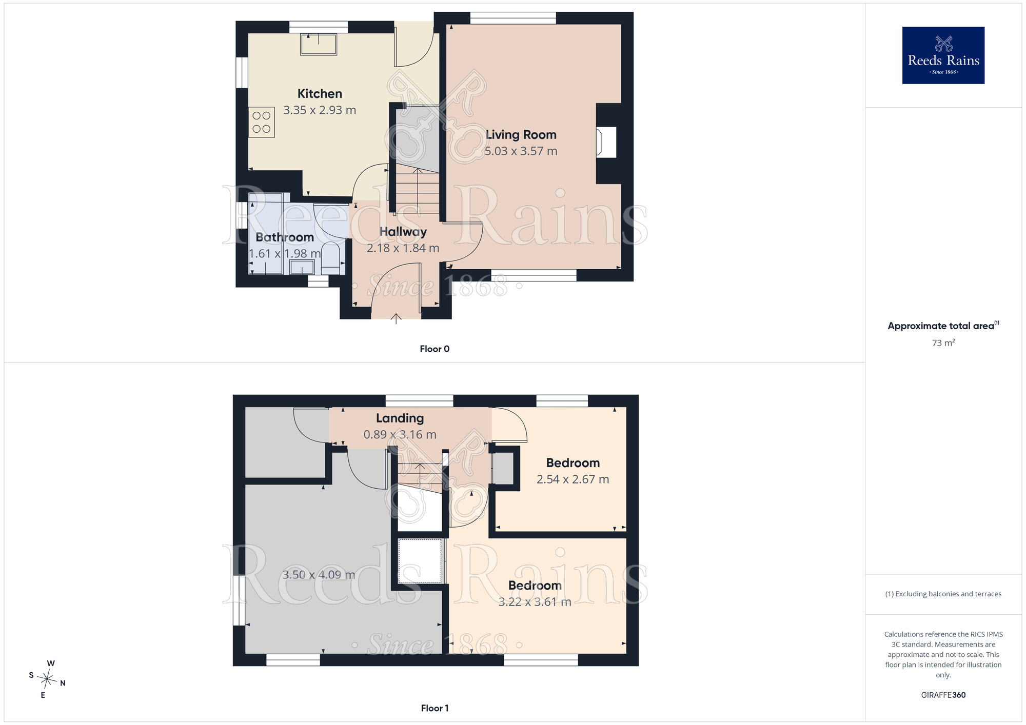 Floorplan of 3 bedroom Semi Detached House for sale, Mill Close, Monk Fryston, North Yorkshire, LS25