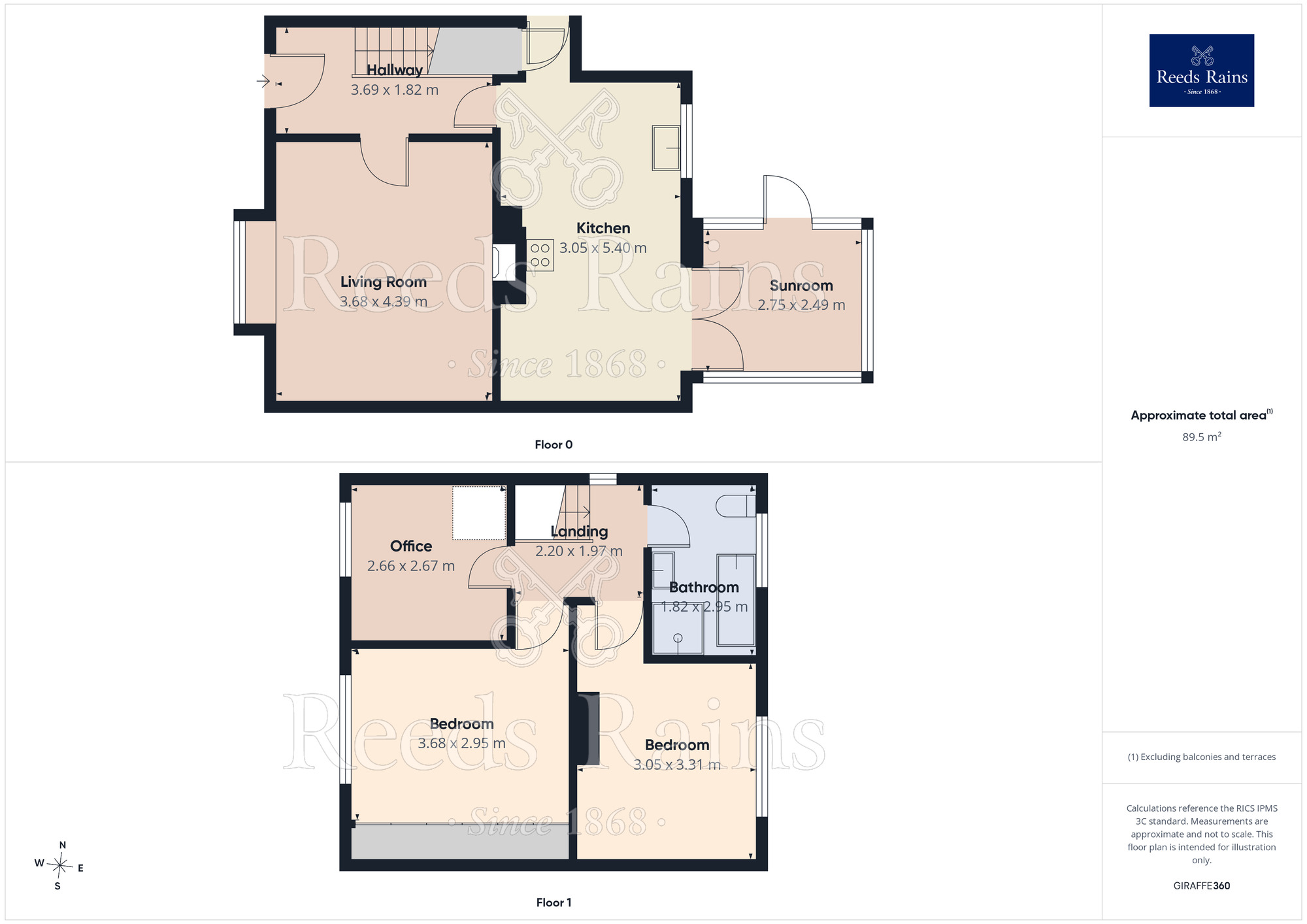 Floorplan of 3 bedroom Semi Detached House for sale, Highfield Green, Allerton Bywater, West Yorkshire, WF10