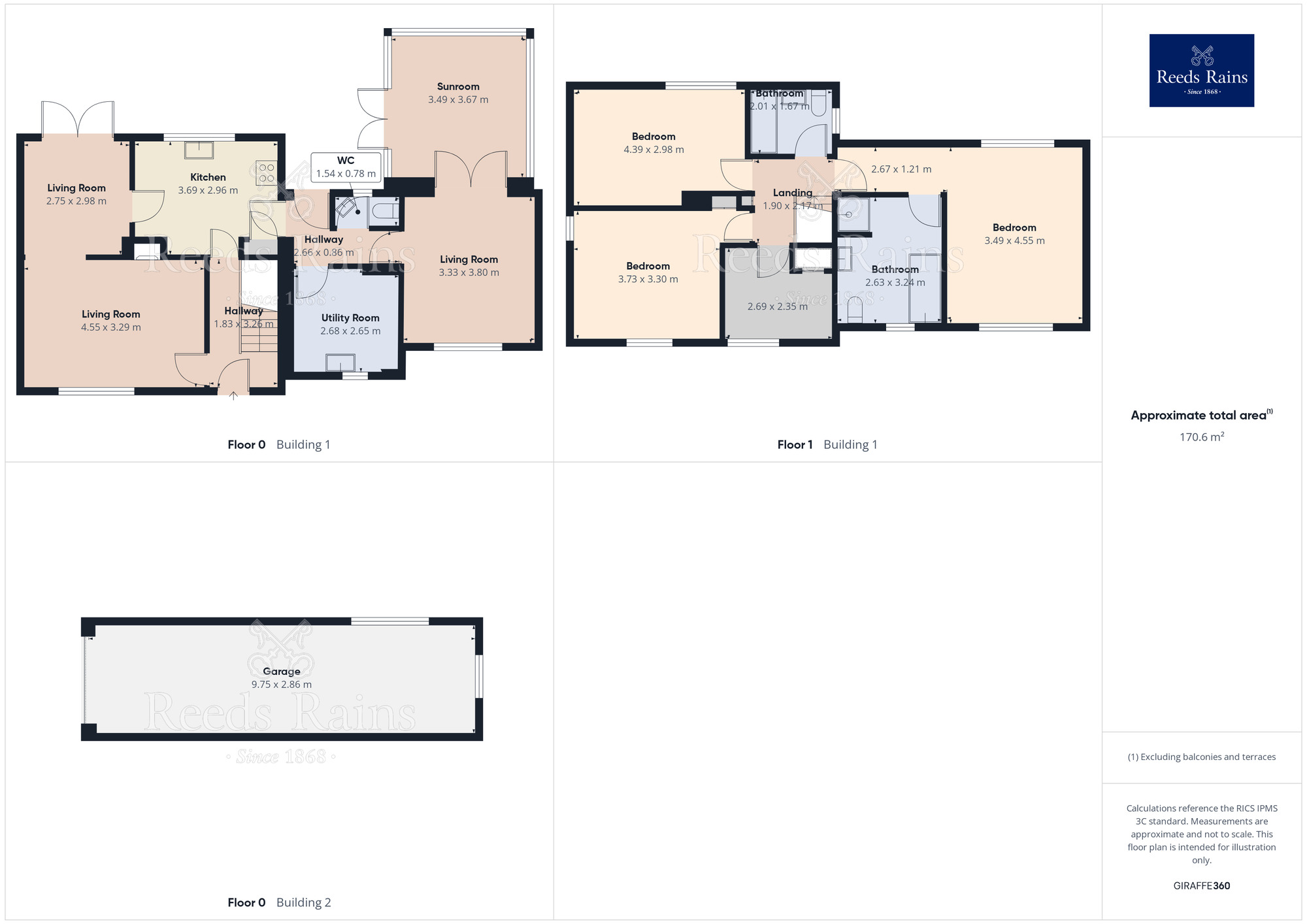 Floorplan of 4 bedroom Detached House for sale, Stansfield Drive, Castleford, West Yorkshire, WF10