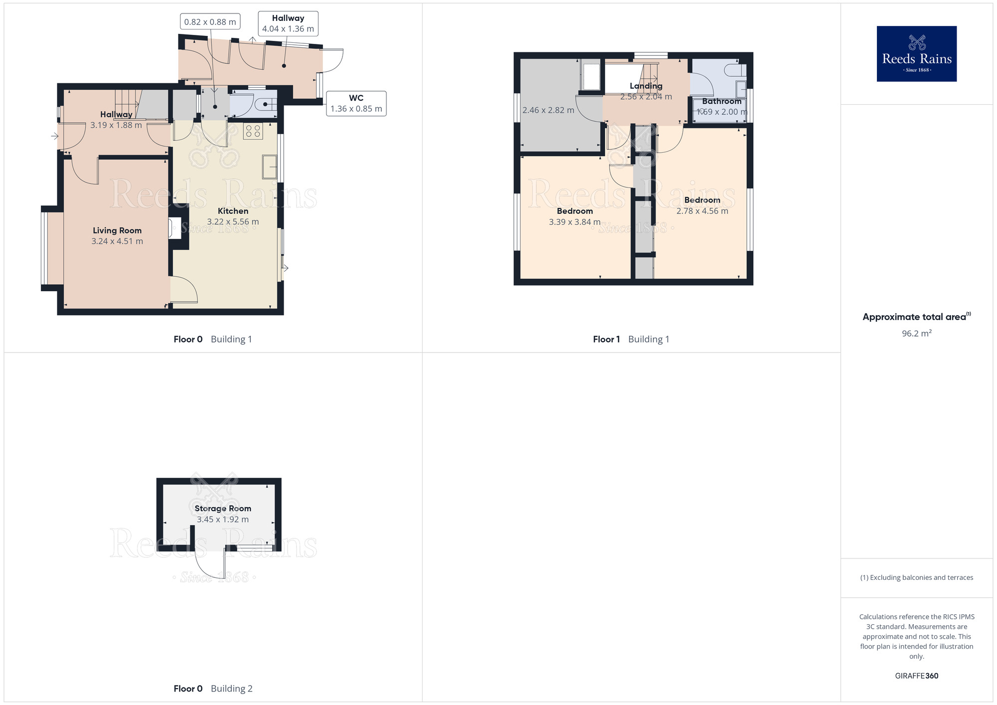 Floorplan of 3 bedroom Semi Detached House for sale, Carlyle Crescent, Castleford, West Yorkshire, WF10