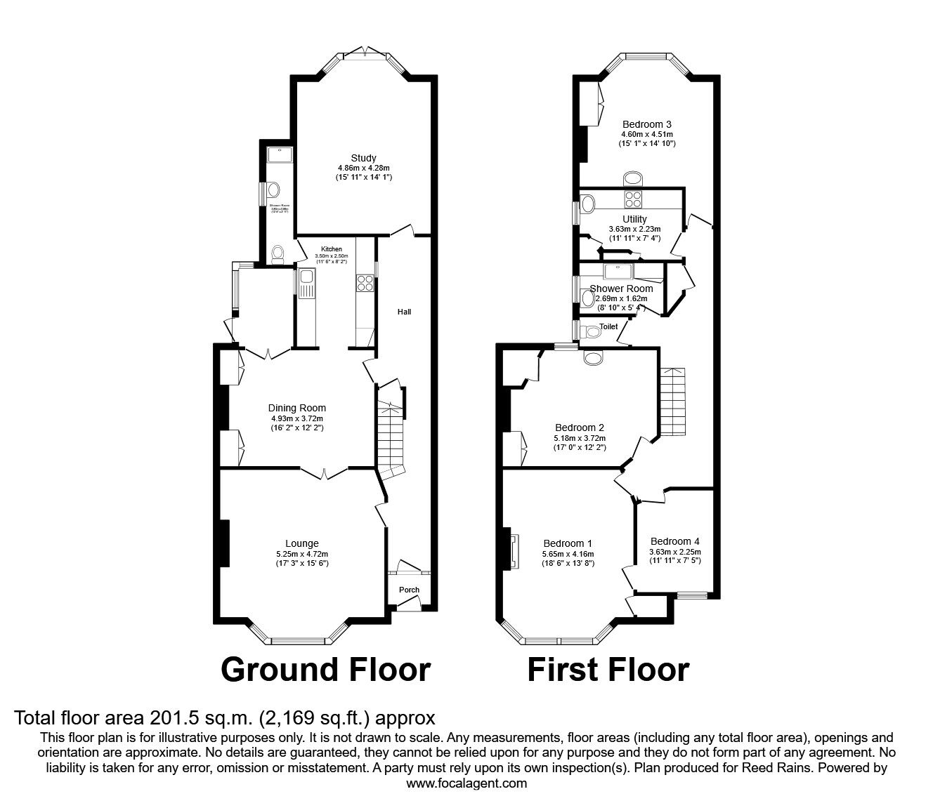 Floorplan of 5 bedroom Semi Detached House for sale, Thornsbeach Road, London, SE6