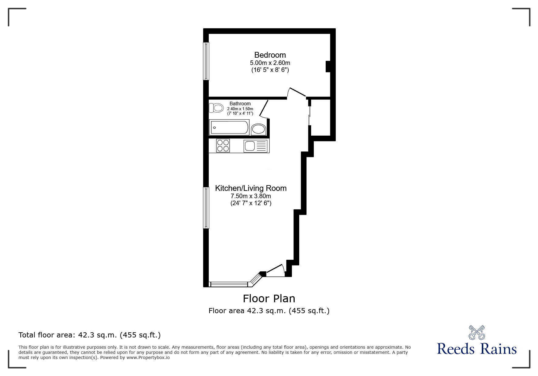 Floorplan of 1 bedroom  Flat for sale, Catford Hill, London, SE6