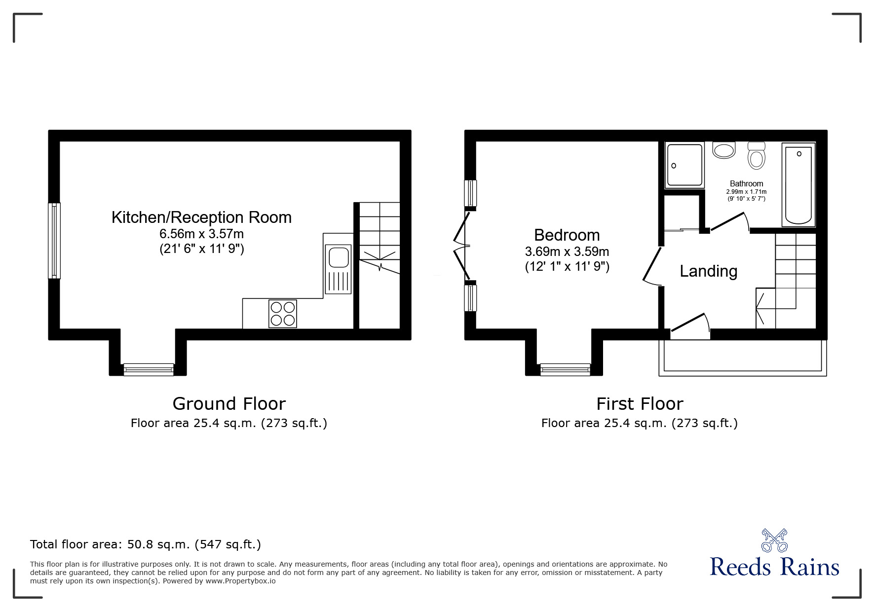 Floorplan of 1 bedroom Mid Terrace Flat for sale, Patrol Place, London, SE6