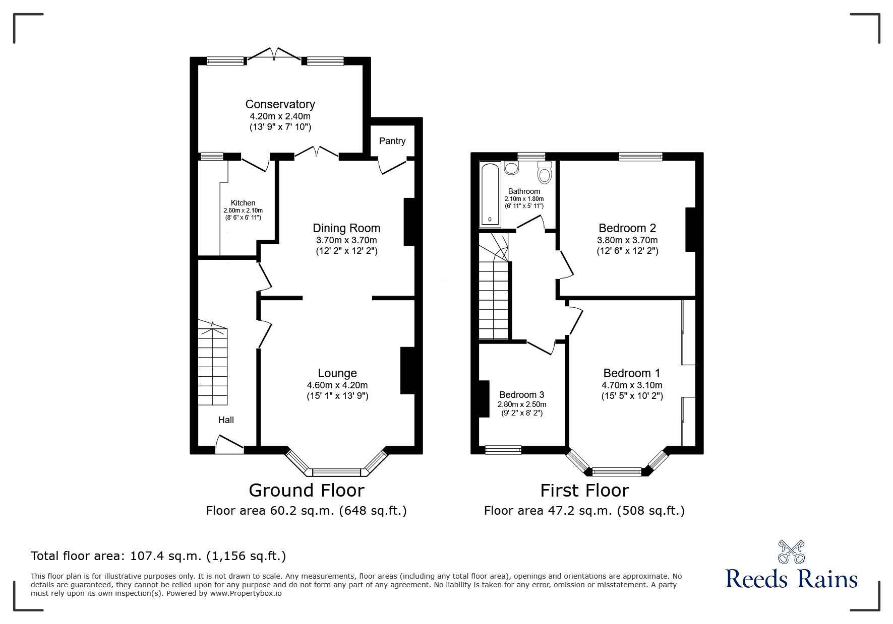 Floorplan of 3 bedroom Mid Terrace House for sale, Dowanhill Road, London, SE6