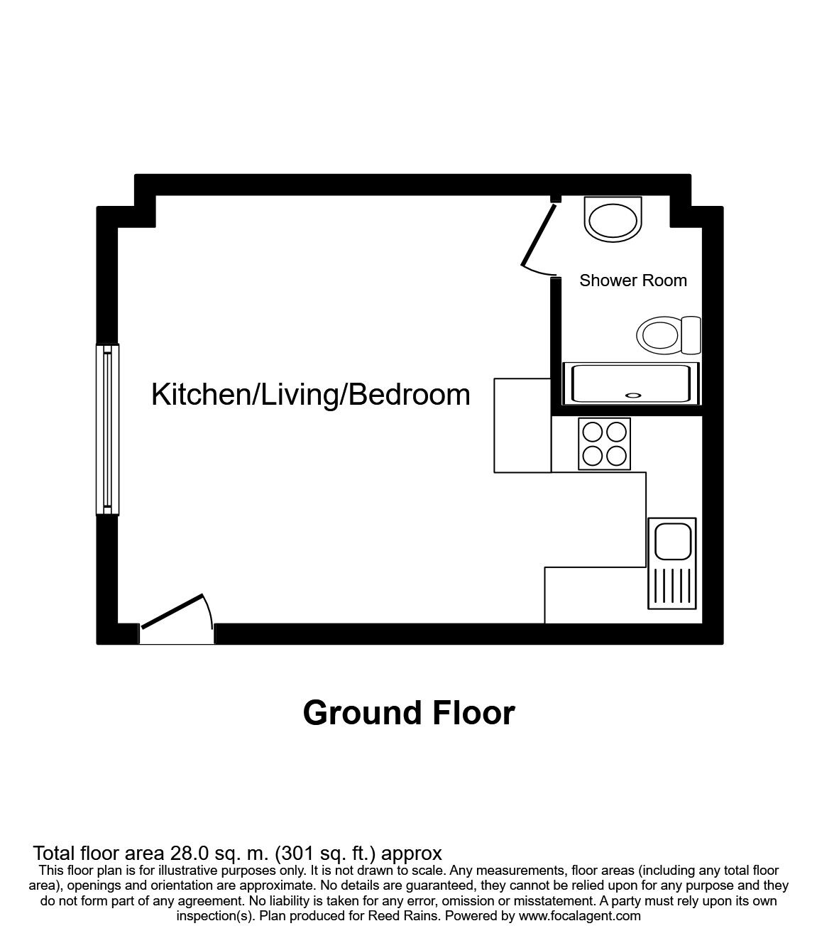 Floorplan of  Flat for sale, Bird In Hand Mews, London, SE23