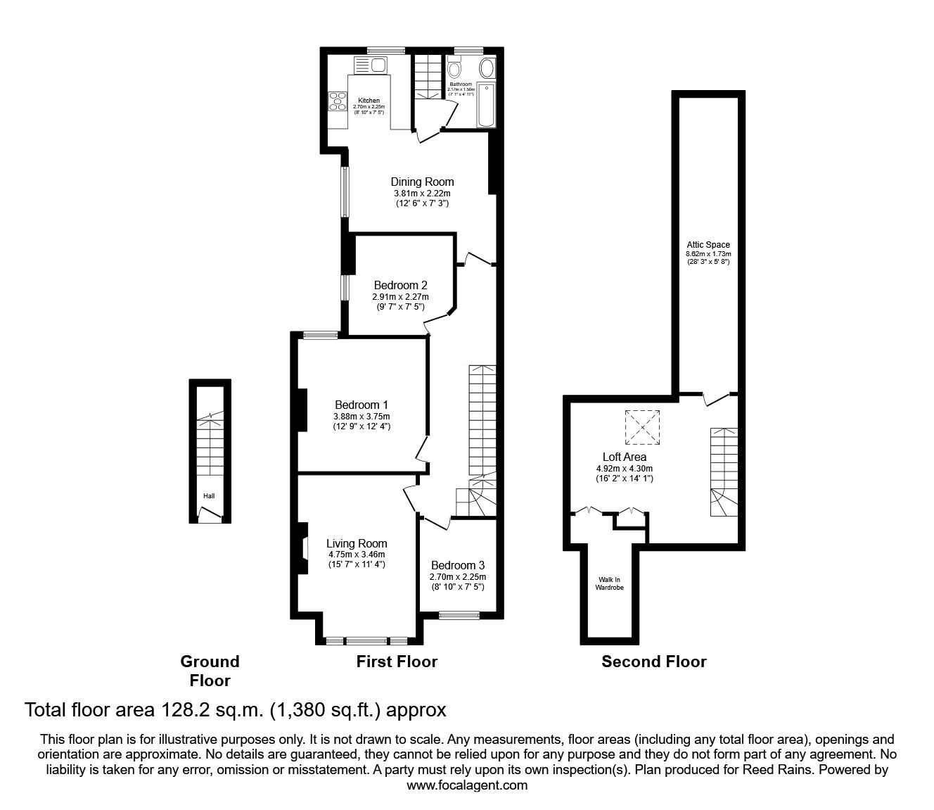 Floorplan of 3 bedroom  Flat for sale, Inchmery Road, London, SE6