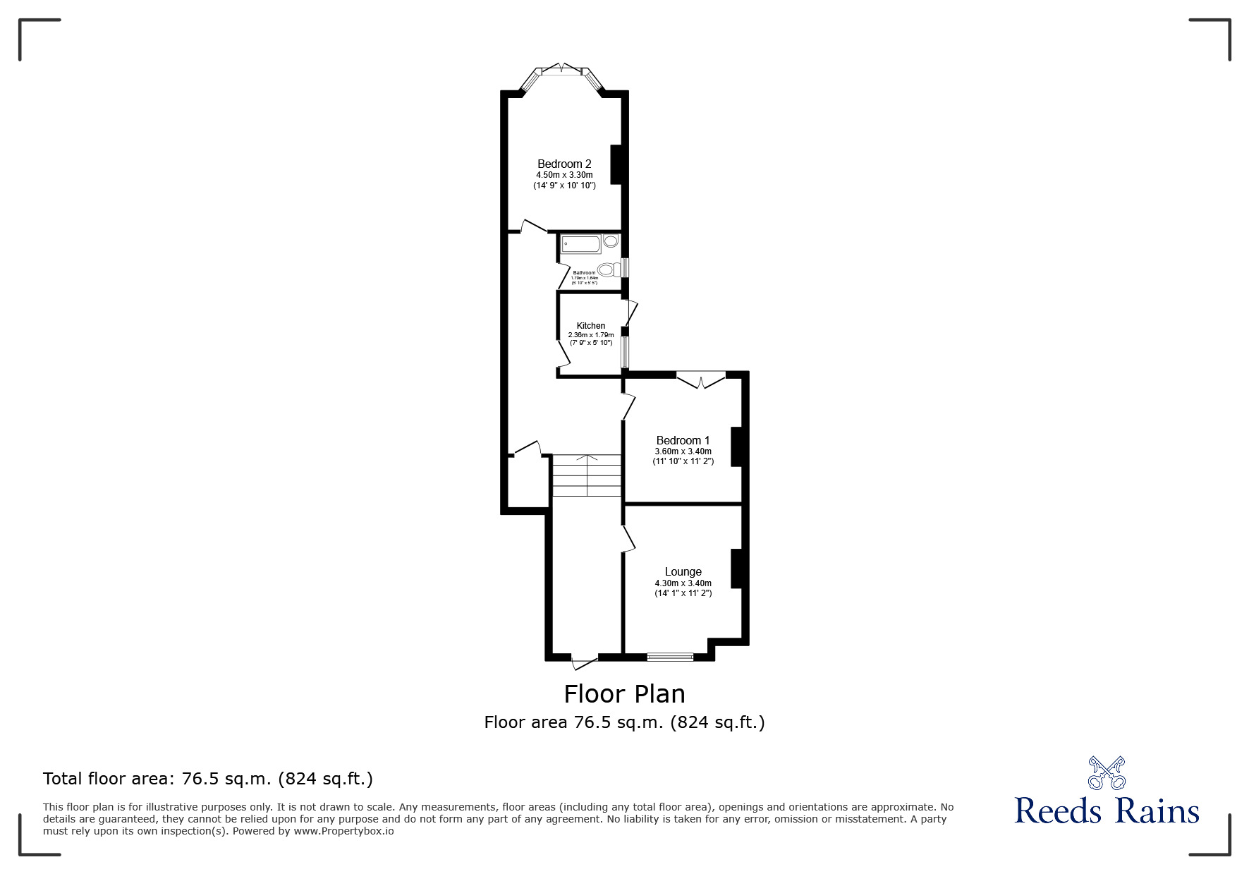 Floorplan of 2 bedroom  Flat for sale, Ringstead Road, SE6