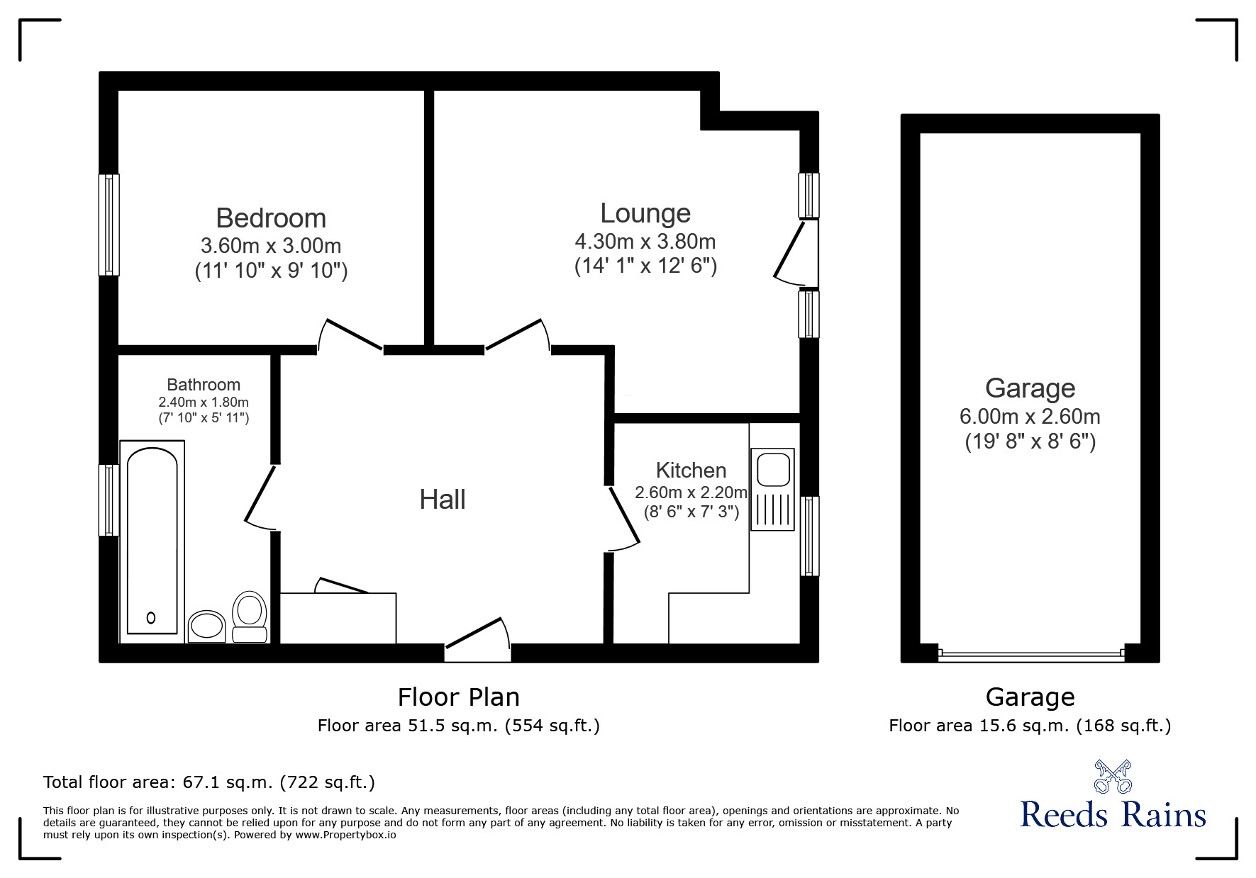 Floorplan of 1 bedroom  Flat for sale, Croftongate Way, London, SE4