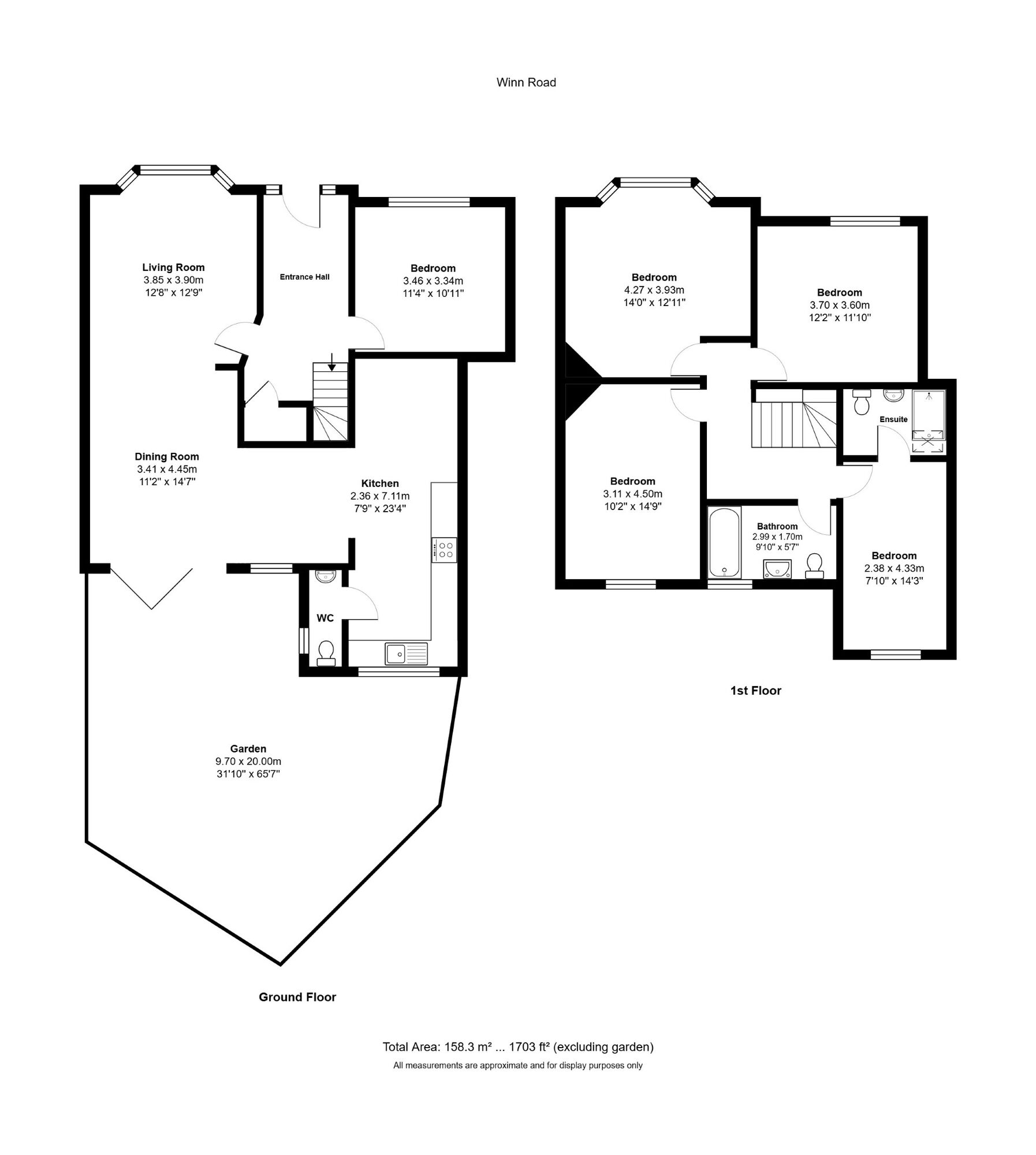Floorplan of 4 bedroom Detached House for sale, Winn Road, London, SE12